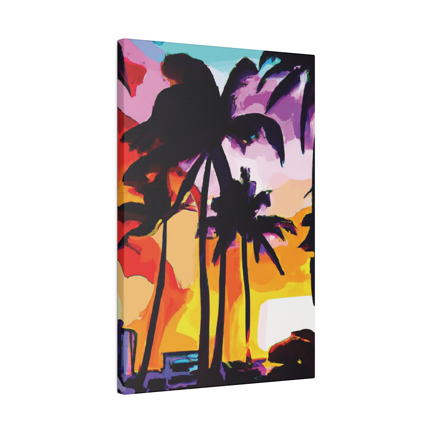 3987G - Miami Beach Sunset Painting Print | Miami | Beach | Sunset | Poster | Home Decor | Wall Art | Canvas