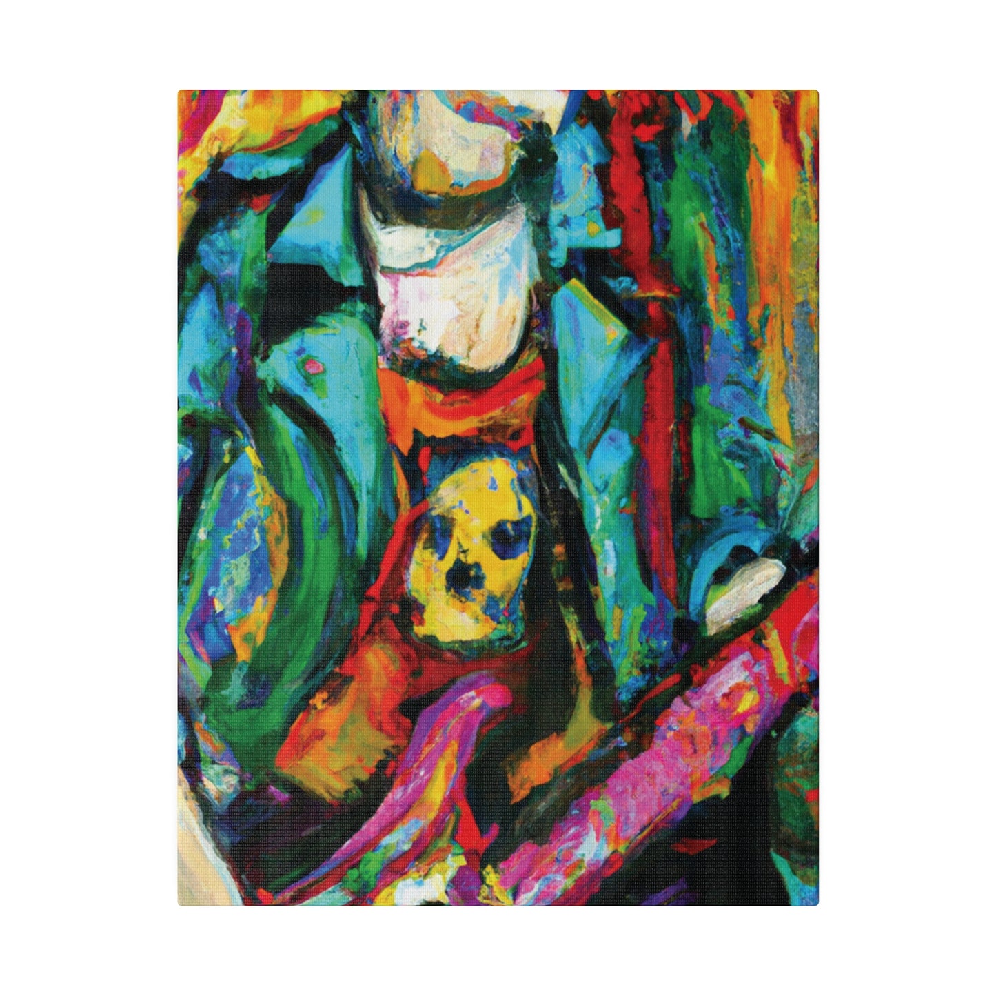 3118K - Rockstar Oil Painting Style Print | Poster | Home Decor | Wall Art | Music Art | Canvas