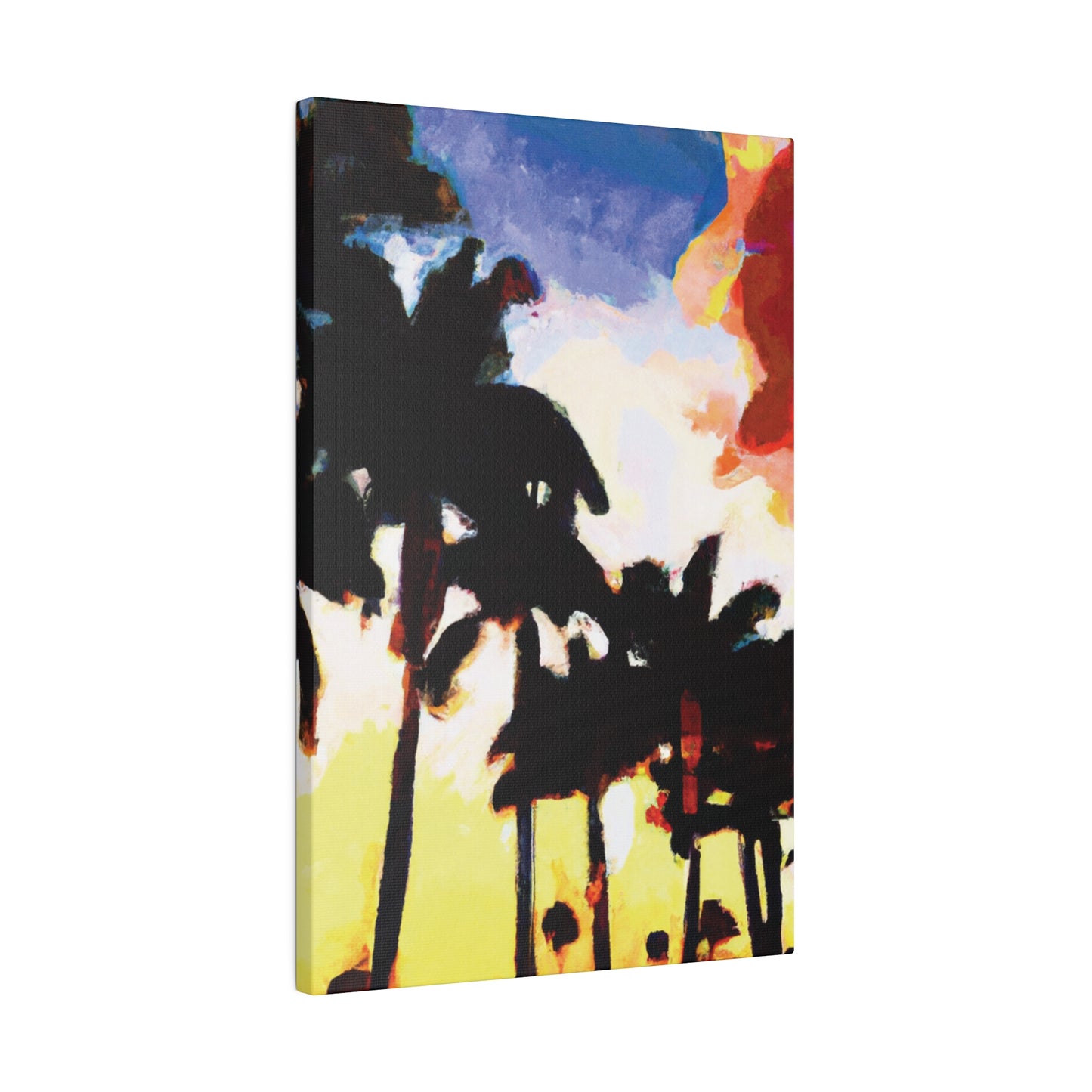 9127M - Miami Beach Sunset Painting Print | Miami | Beach | Sunset | Poster | Home Decor | Wall Art | Canvas