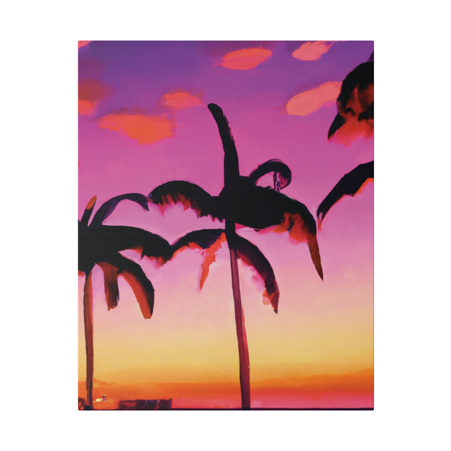 5426A - Miami Beach Sunset Painting Print | Miami | Beach | Sunset | Poster | Home Decor | Wall Art | Canvas