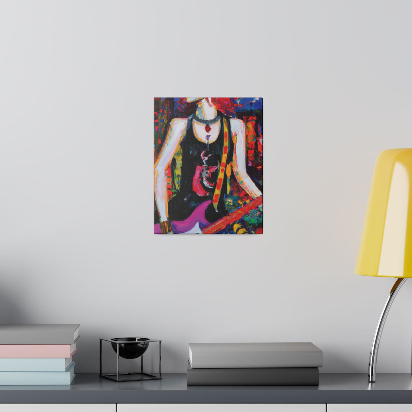 9648D - Rockstar Oil Painting Style Print | Poster | Home Decor | Wall Art | Music Art | Canvas