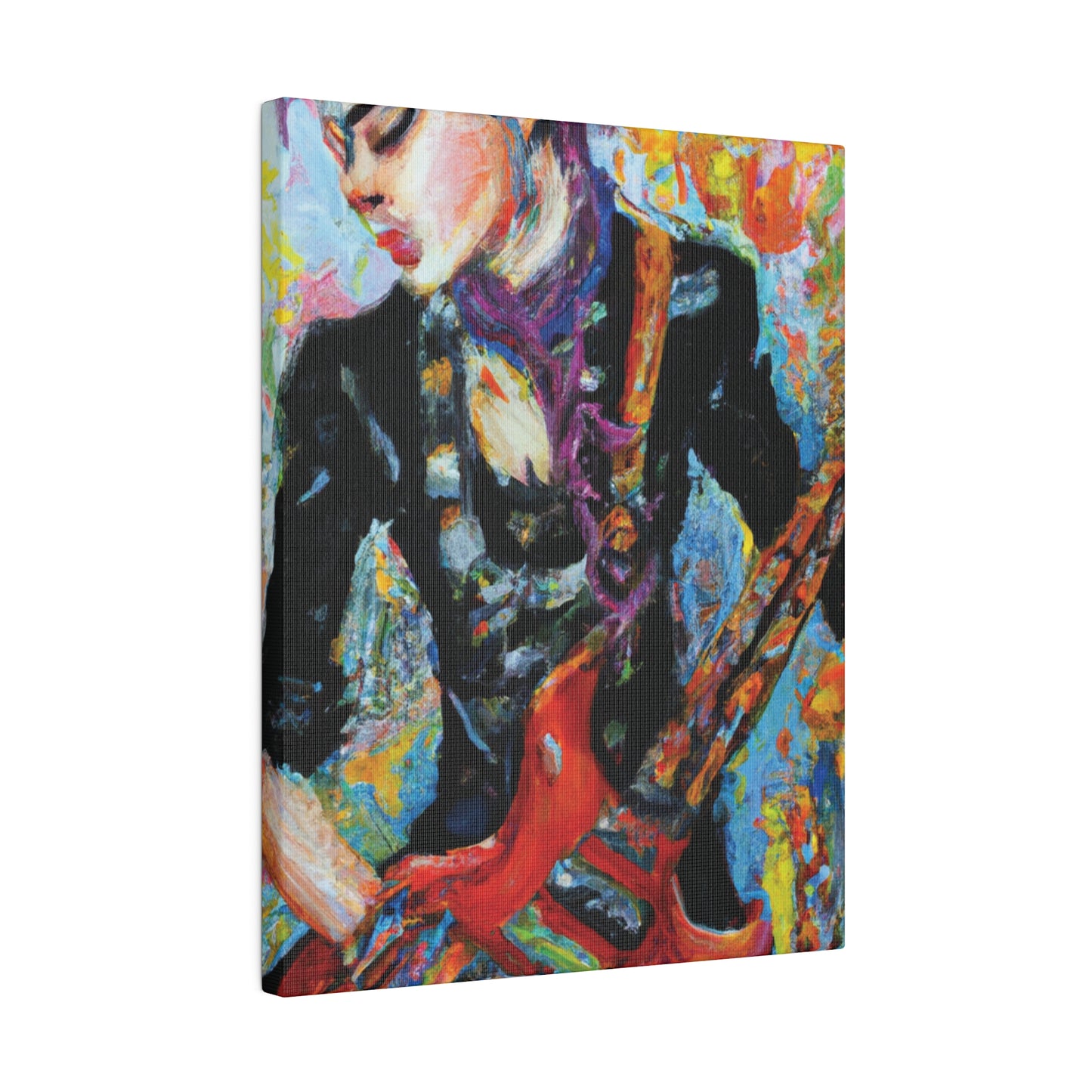 7123G - Rockstar Oil Painting Style Print | Poster | Home Decor | Wall Art | Music Art | Canvas