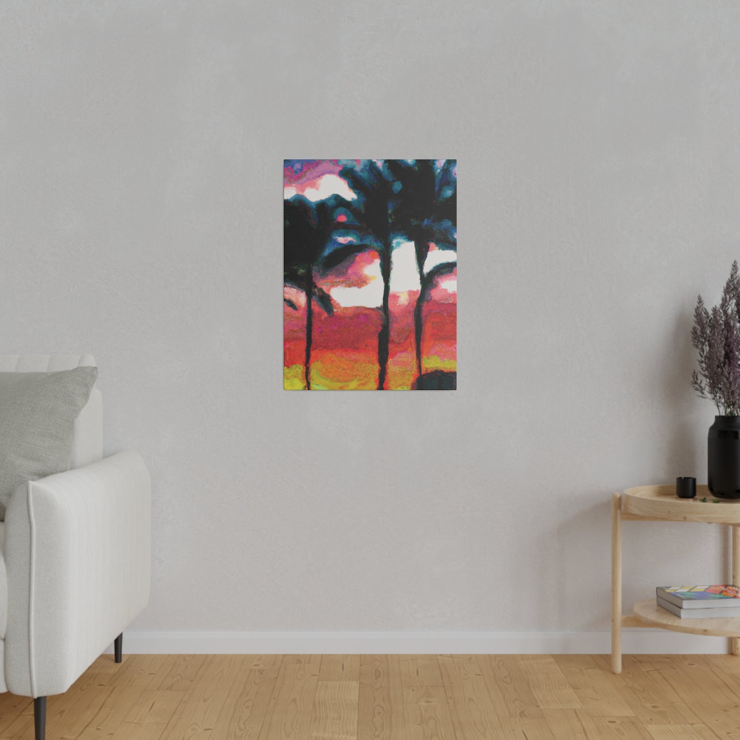 9677K - Miami Beach Sunset Painting Print | Miami | Beach | Sunset | Poster | Home Decor | Wall Art | Canvas