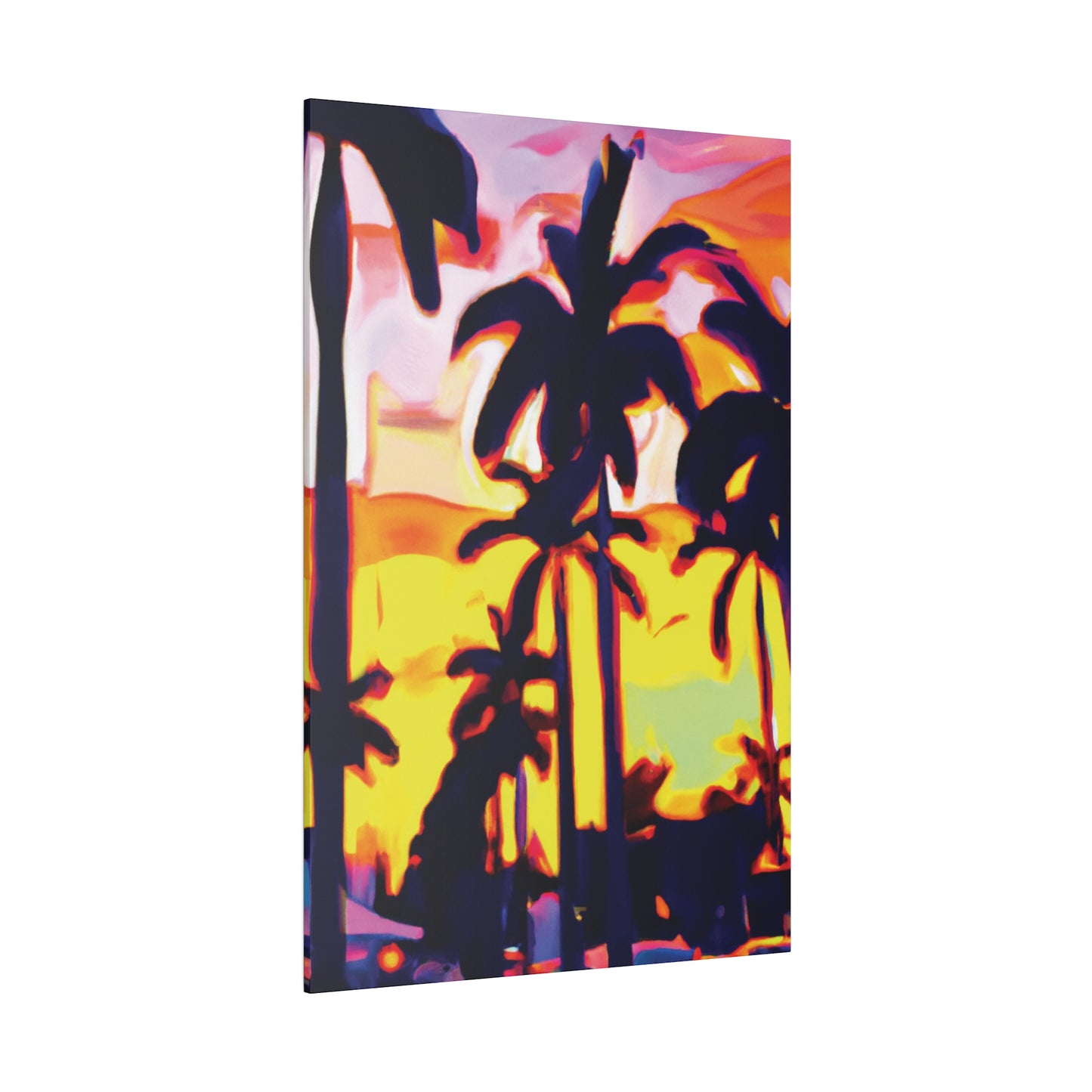 8254X - Miami Beach Sunset Painting Print | Miami | Beach | Sunset | Poster | Home Decor | Wall Art | Canvas