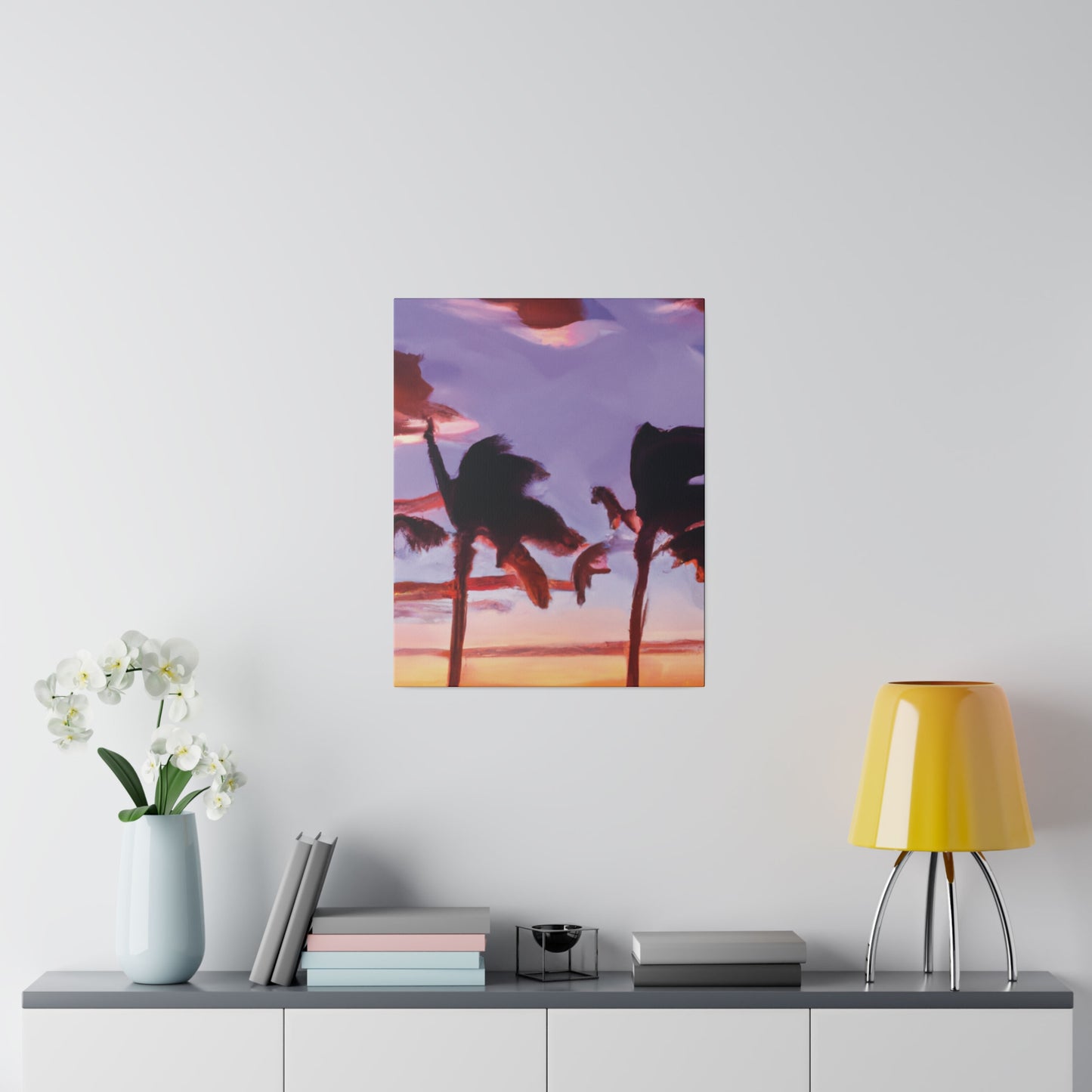 7491X - Miami Beach Sunset Painting Print | Miami | Beach | Sunset | Poster | Home Decor | Wall Art | Canvas