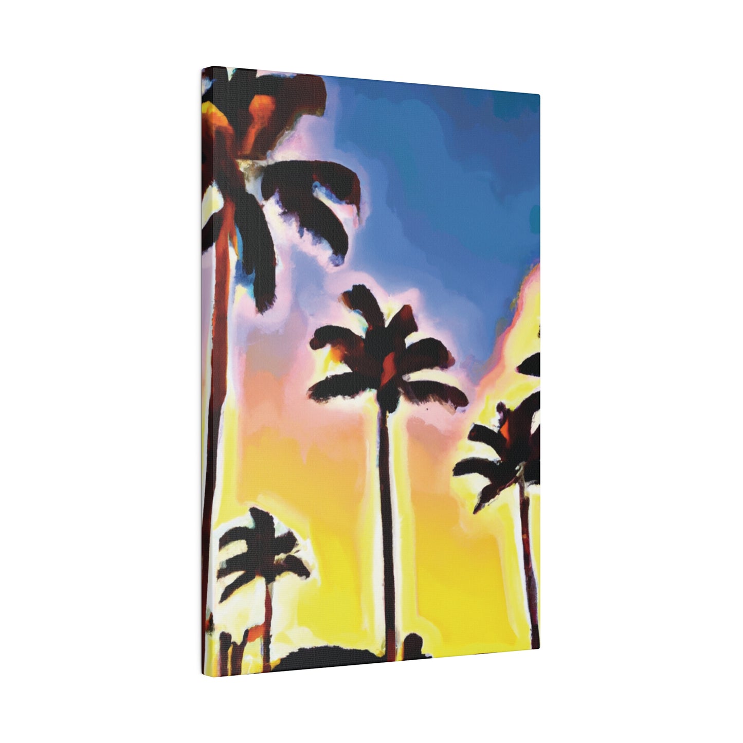 3437Q - Miami Beach Sunset Painting Print | Miami | Beach | Sunset | Poster | Home Decor | Wall Art | Canvas