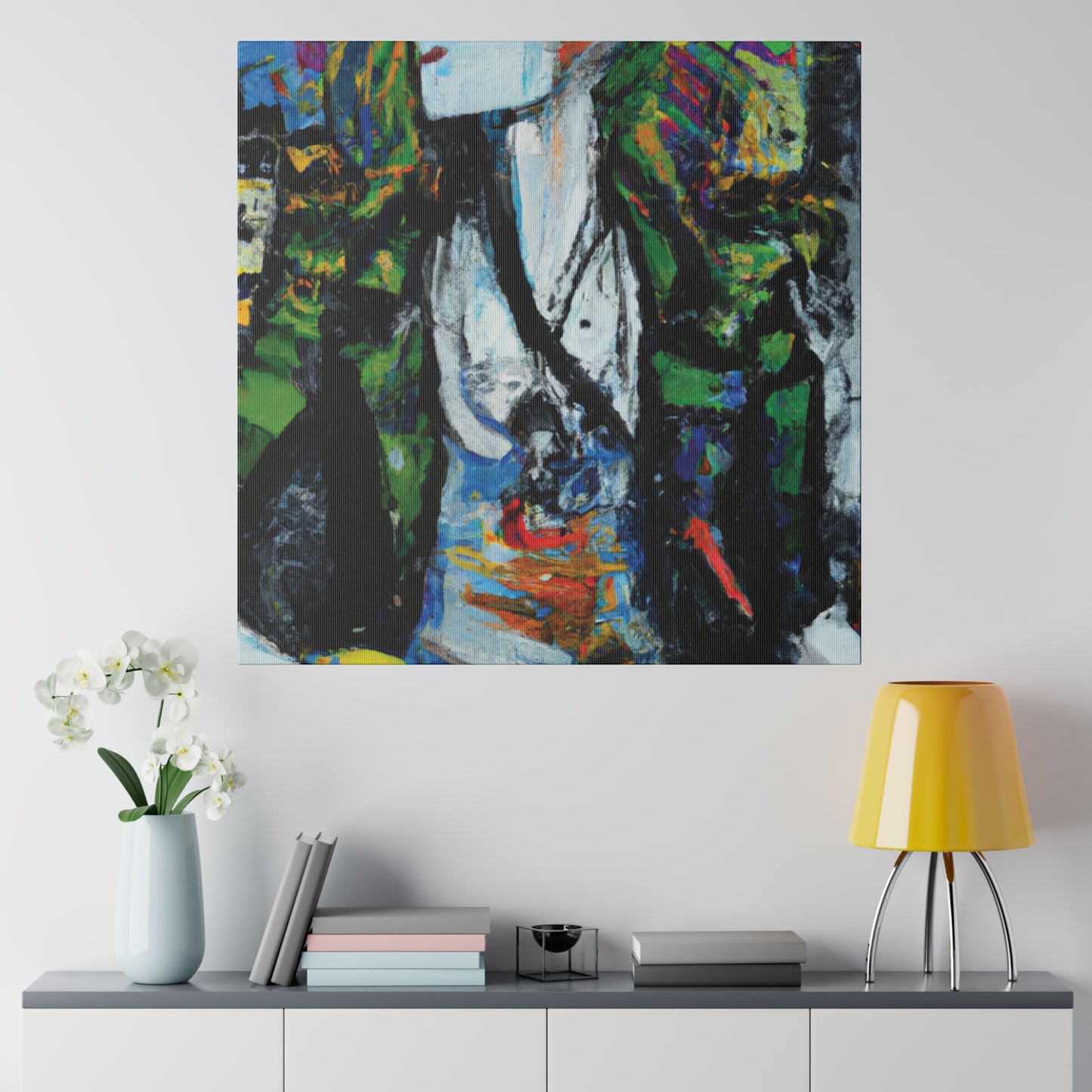 2708A - Rockstar Oil Painting Style Print | Poster | Home Decor | Wall Art | Music Art | Canvas