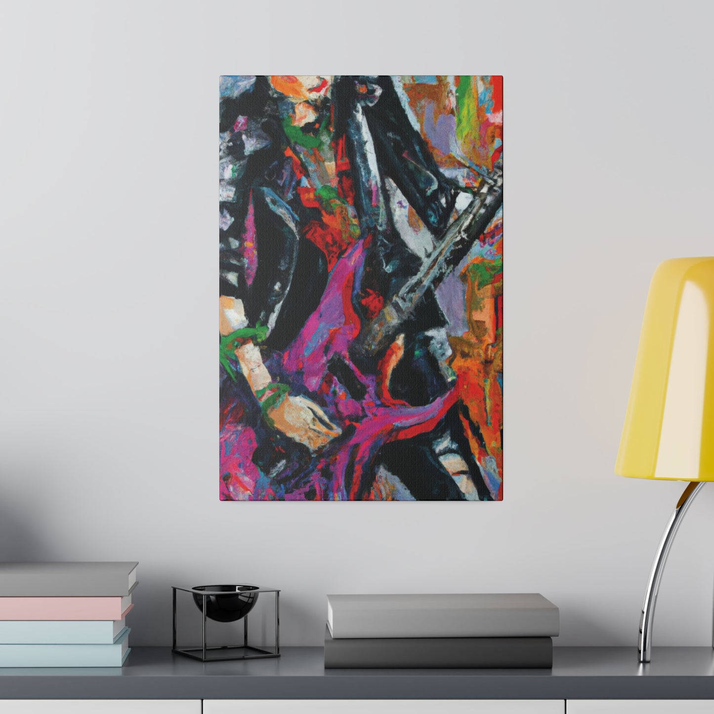 3622Z - Rockstar Oil Painting Style Print | Poster | Home Decor | Wall Art | Music Art | Canvas