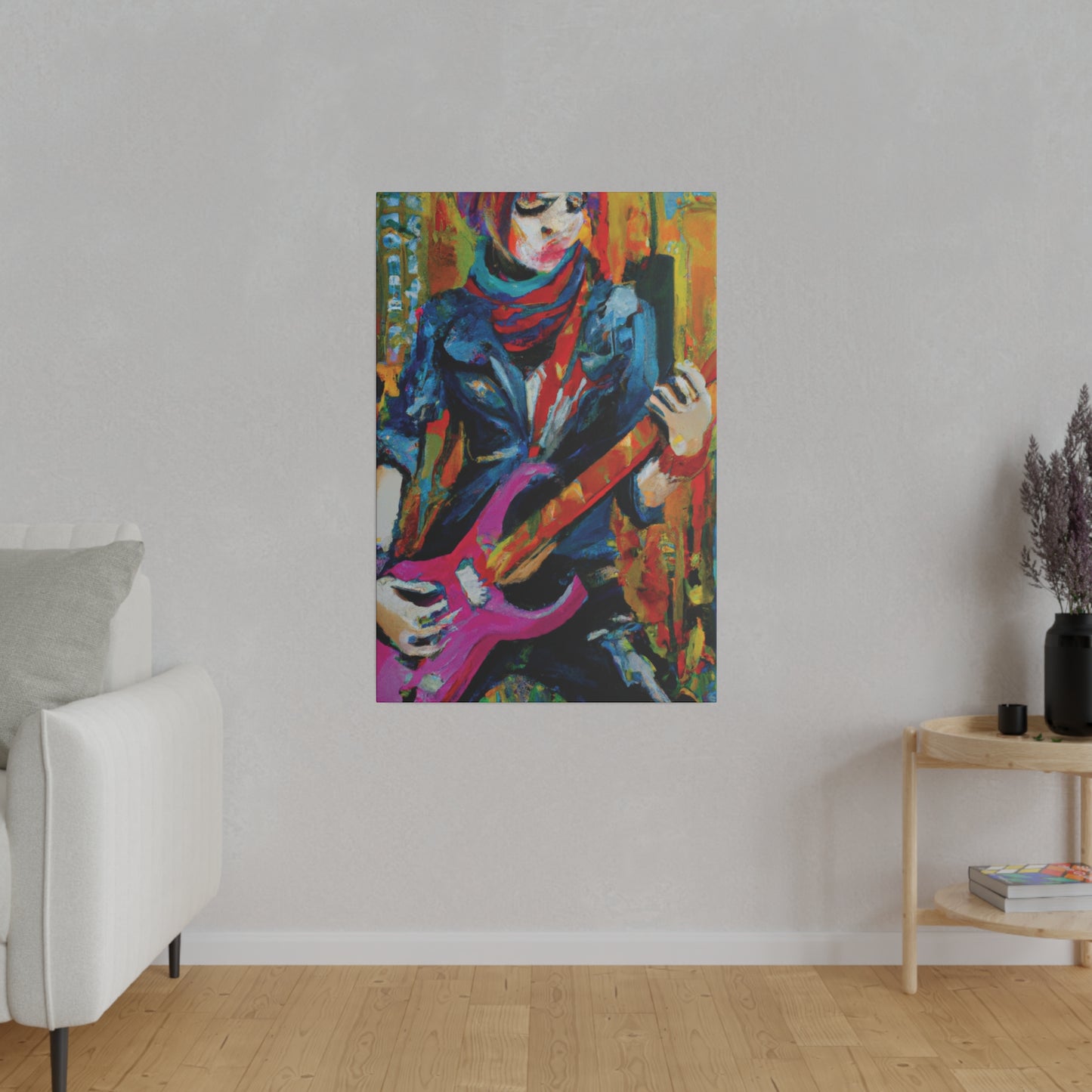 6226G - Rockstar Oil Painting Style Print | Poster | Home Decor | Wall Art | Music Art | Canvas