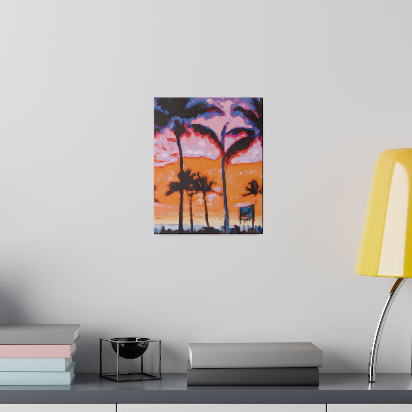 8373X - Miami Beach Sunset Painting Print | Miami | Beach | Sunset | Poster | Home Decor | Wall Art | Canvas