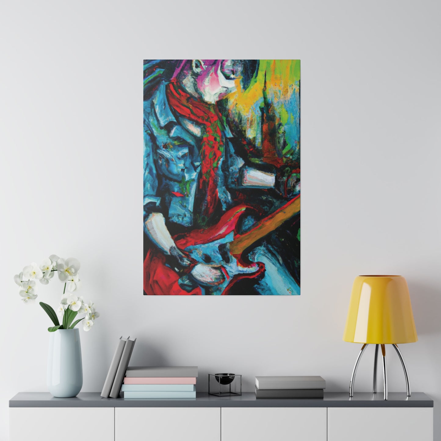 8367D - Rockstar Oil Painting Style Print | Poster | Home Decor | Wall Art | Music Art | Canvas