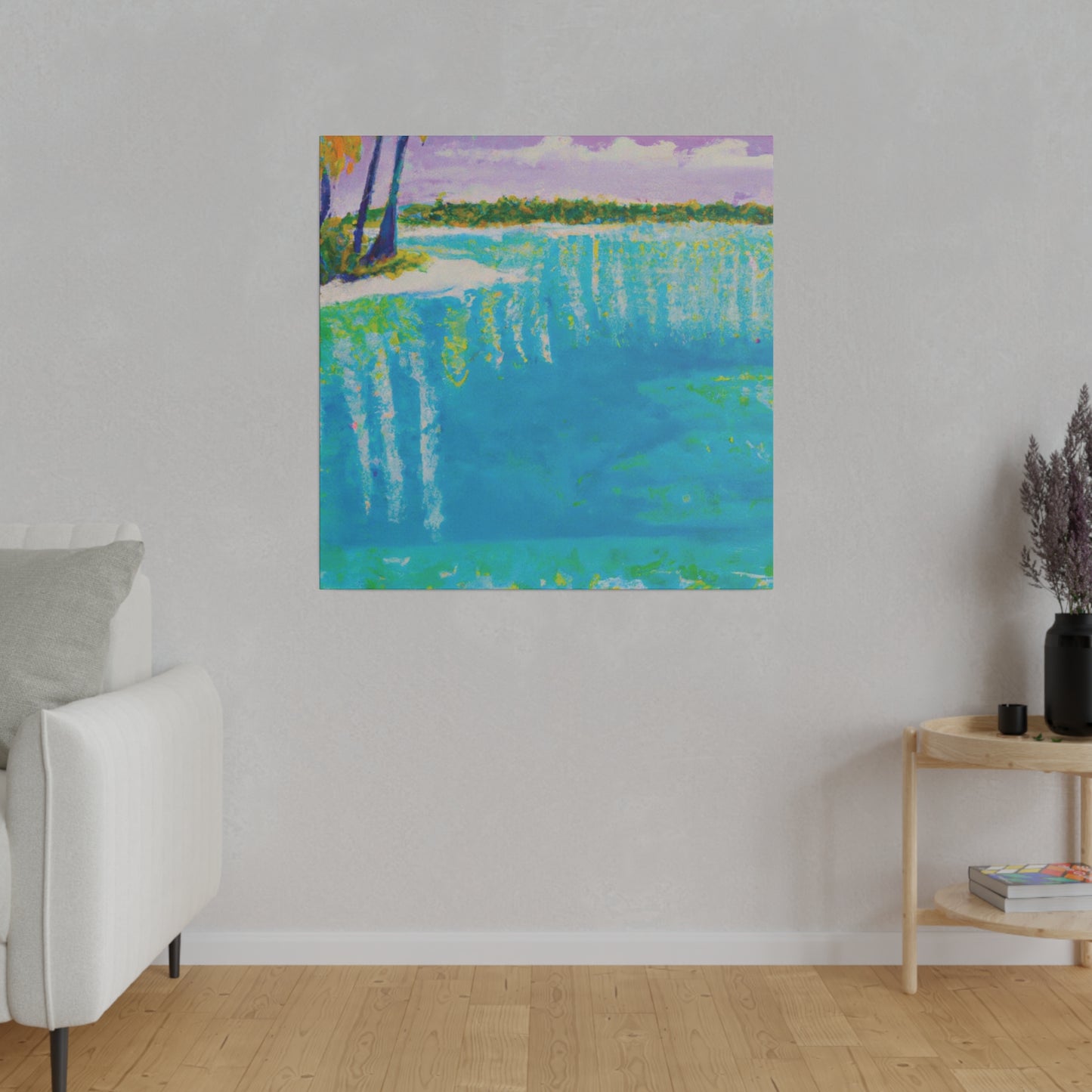 4568K - Bahamas Ocean Painting Print | Bahamas | Ocean | Beach | Poster | Home Decor | Wall Art | Canvas