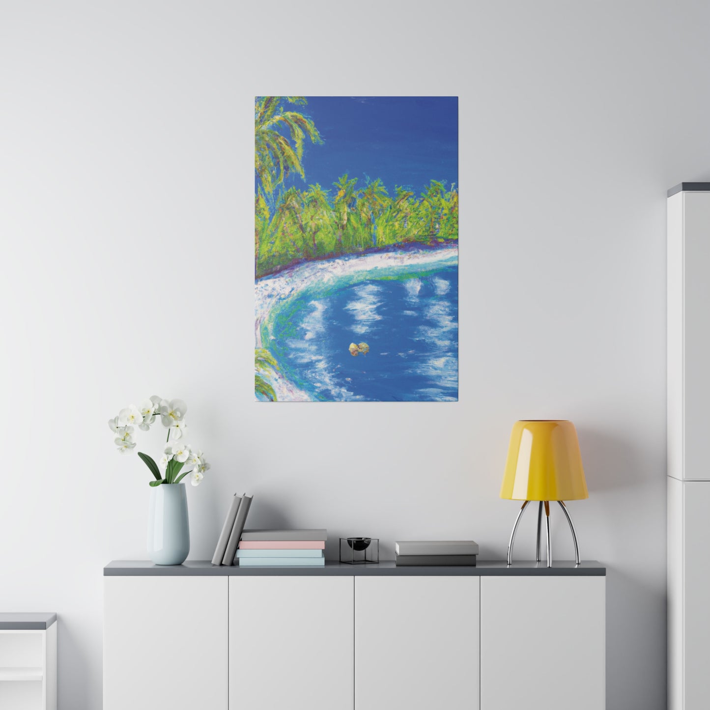 3798C - Bahamas Ocean Painting Print | Bahamas | Ocean | Beach | Poster | Home Decor | Wall Art | Canvas