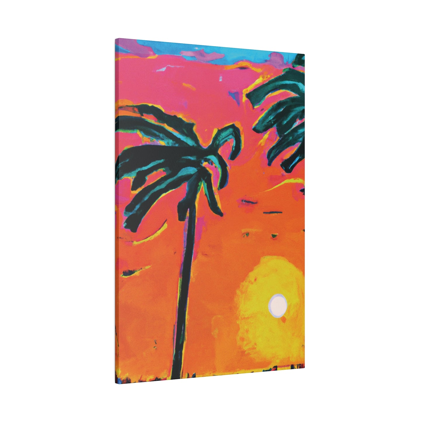 7273U - Miami Beach Sunset Painting Print | Miami | Beach | Sunset | Poster | Home Decor | Wall Art | Canvas