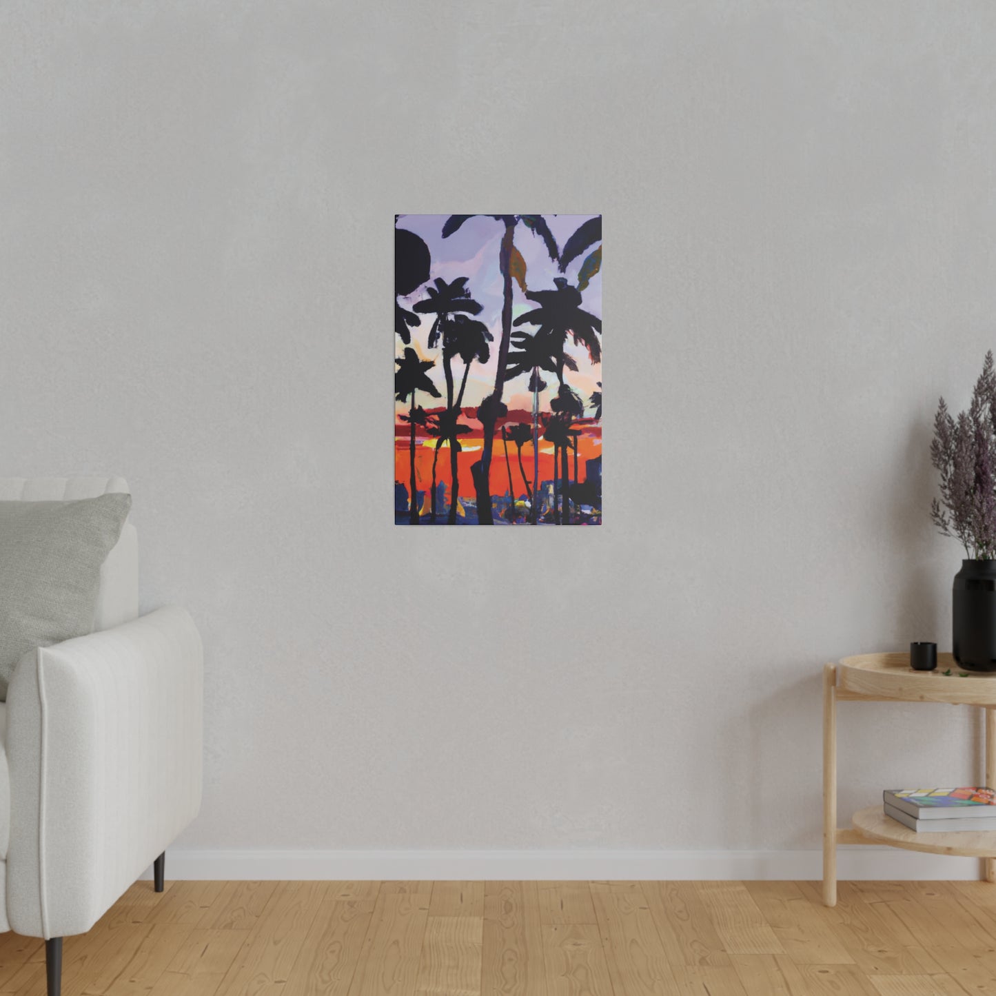 4161D - Miami Beach Sunset Painting Print | Miami | Beach | Sunset | Poster | Home Decor | Wall Art | Canvas