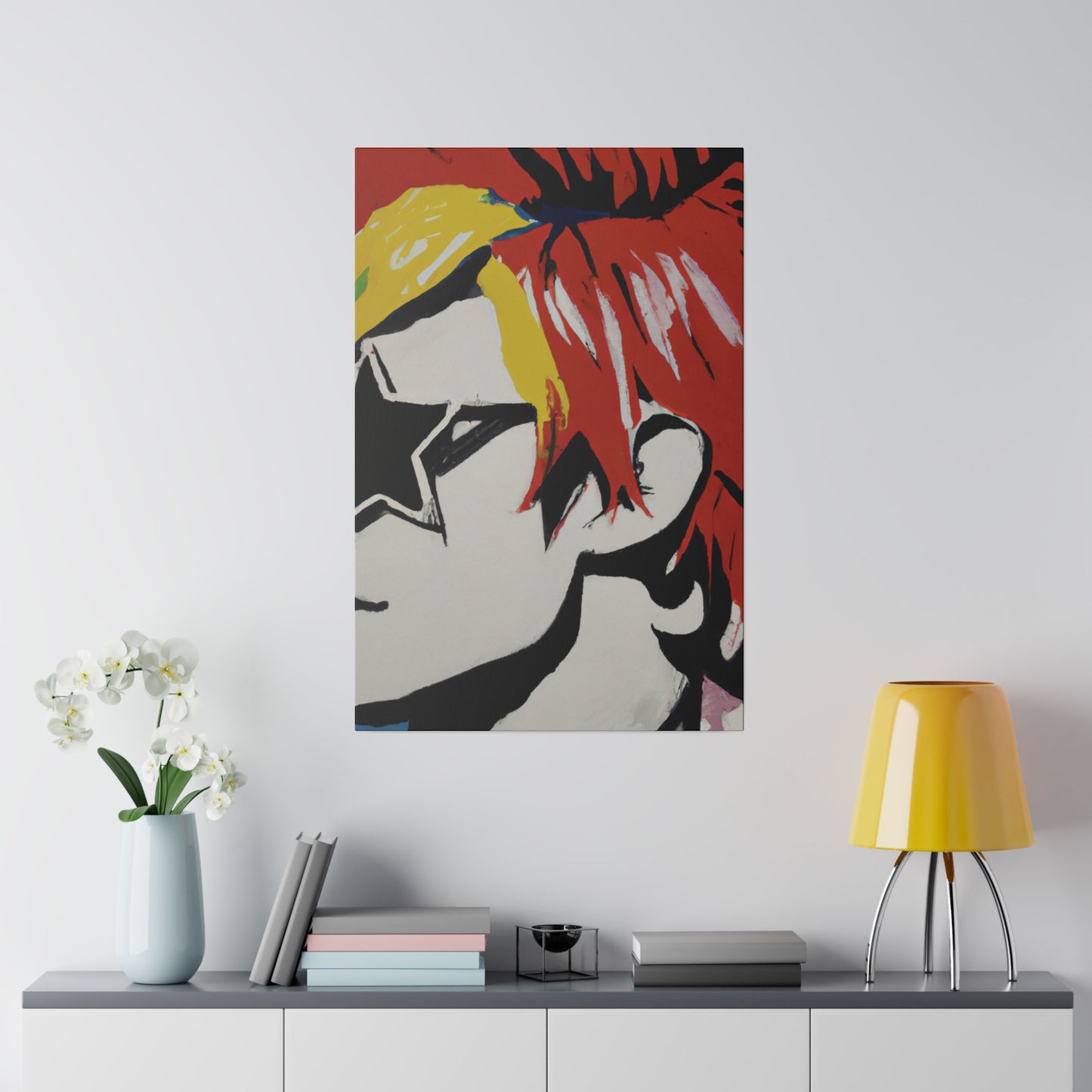 2697V - Rockstar Painting Print | Face | Abstract | Poster | Home Decor | Wall Art | Music Art | Canvas