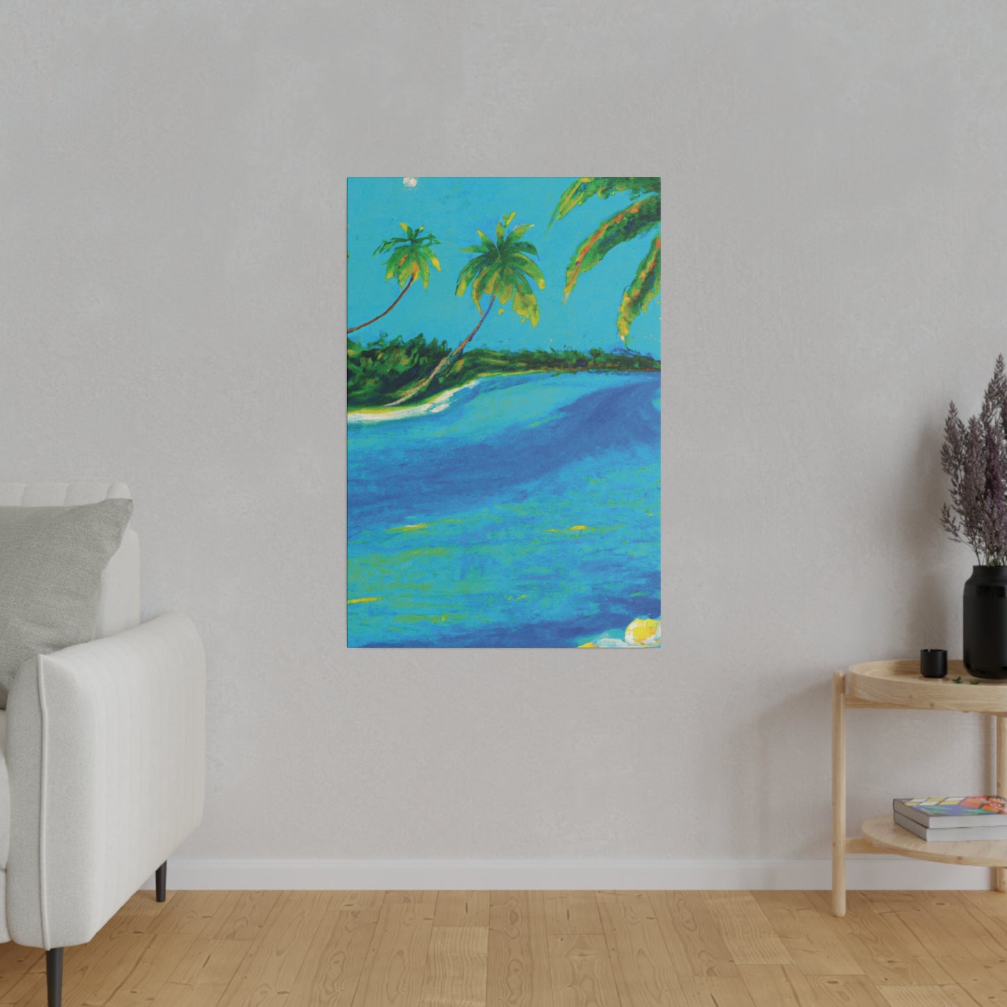 5491K - Bahamas Ocean Painting Print | Bahamas | Ocean | Beach | Poster | Home Decor | Wall Art | Canvas