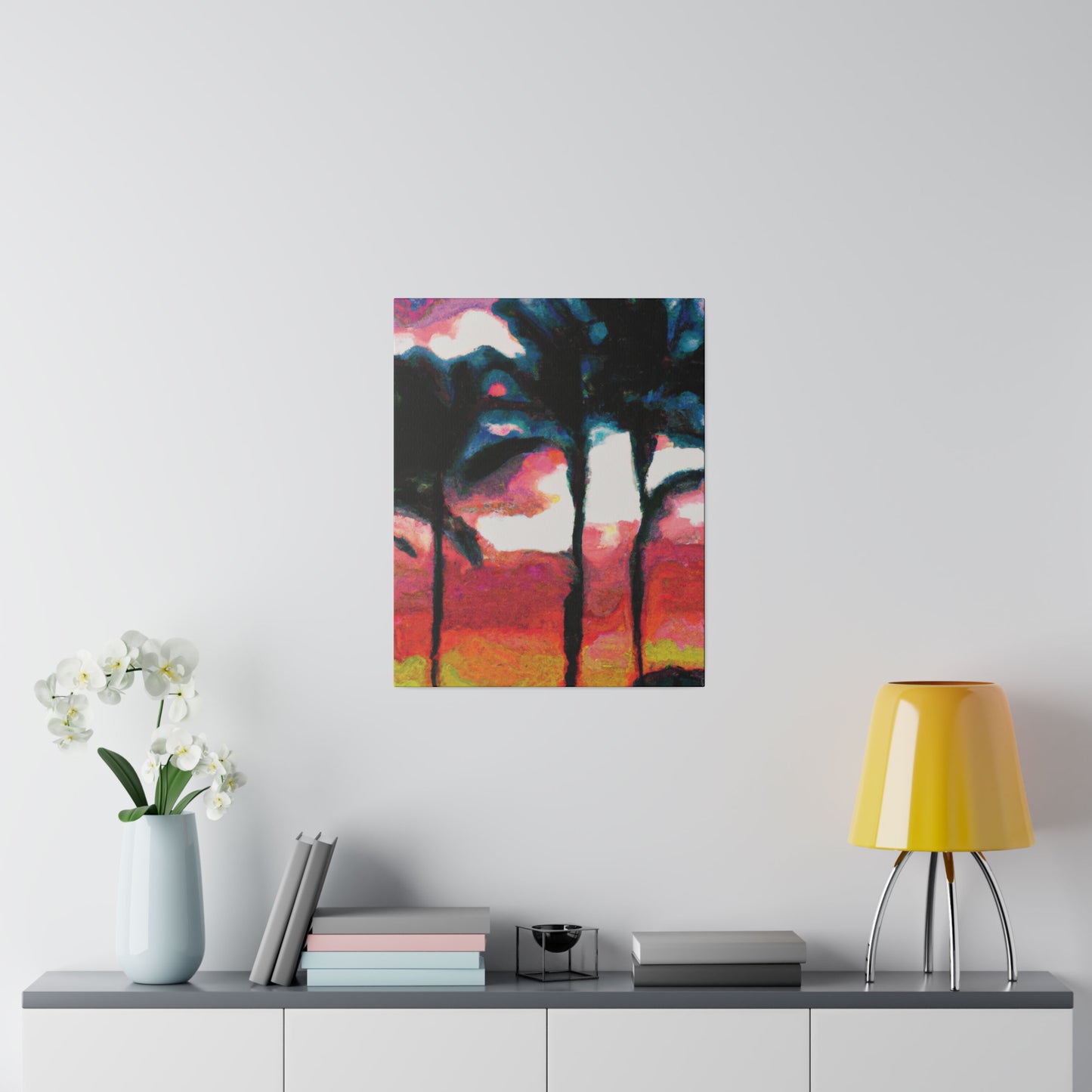 9677K - Miami Beach Sunset Painting Print | Miami | Beach | Sunset | Poster | Home Decor | Wall Art | Canvas