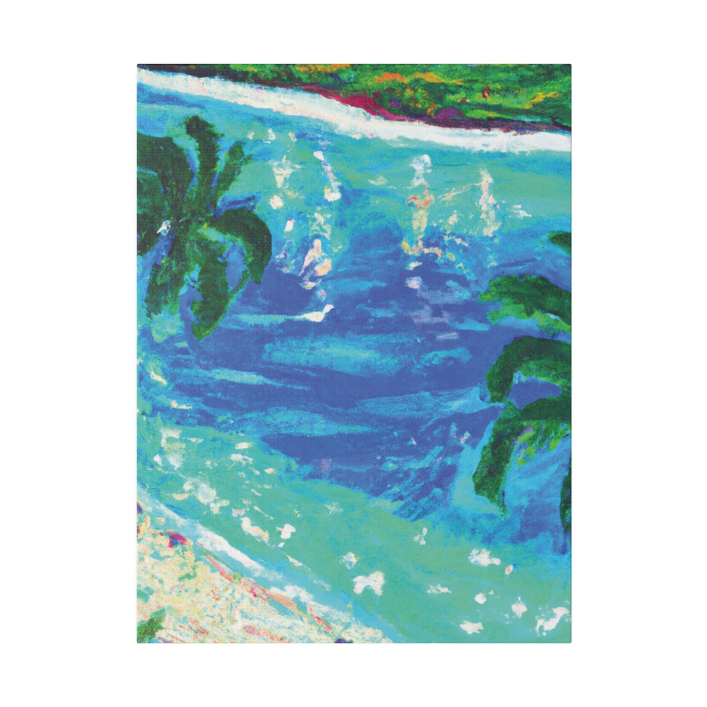 5495D - Bahamas Ocean Painting Print | Bahamas | Ocean | Beach | Poster | Home Decor | Wall Art | Canvas