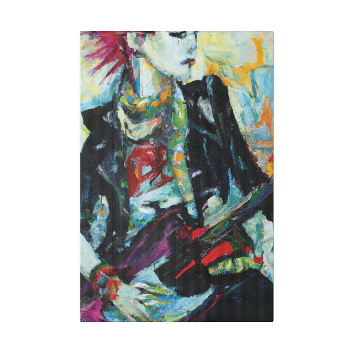 8915H - Rockstar Oil Painting Style Print | Poster | Home Decor | Wall Art | Music Art | Canvas