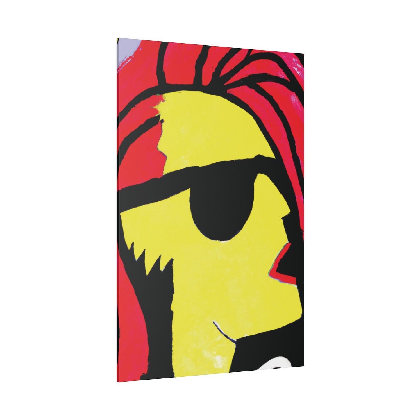 9456P - Rockstar Painting Print | Face | Abstract | Poster | Home Decor | Wall Art | Music Art | Canvas