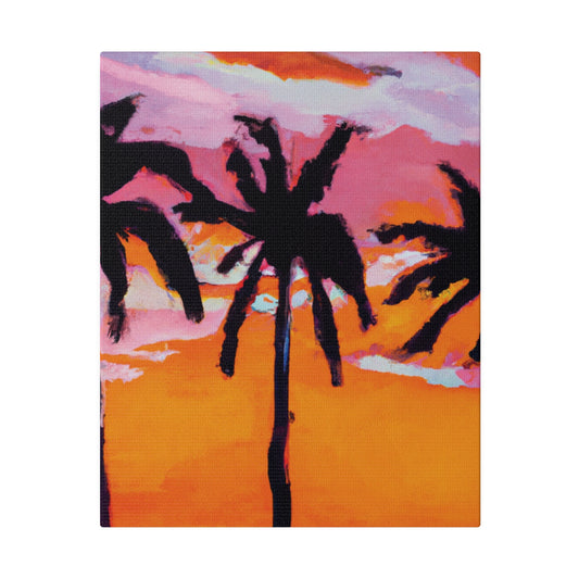 4491U - Miami Beach Sunset Painting Print | Miami | Beach | Sunset | Poster | Home Decor | Wall Art | Canvas