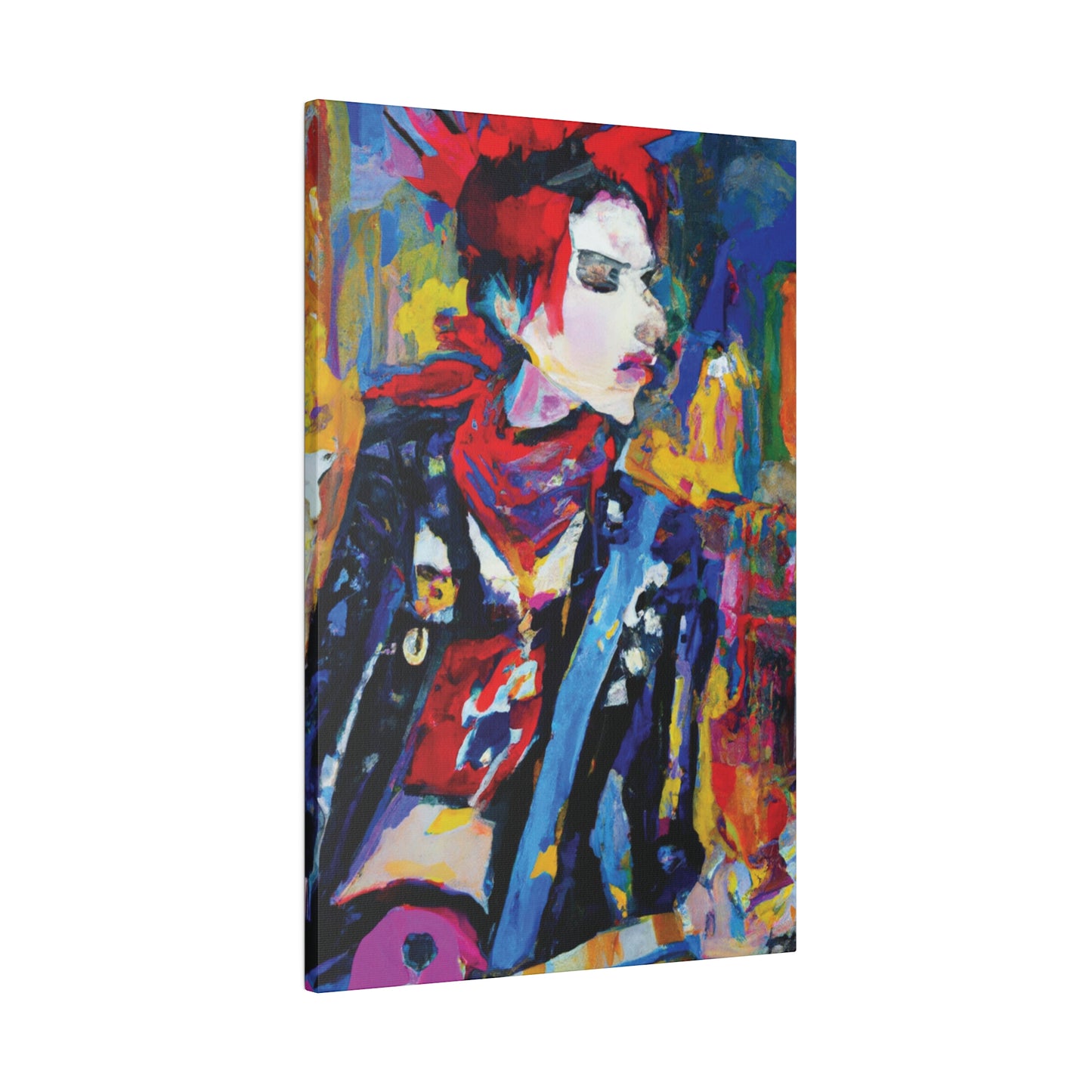 8996X - Rockstar Oil Painting Style Print | Poster | Home Decor | Wall Art | Music Art | Canvas