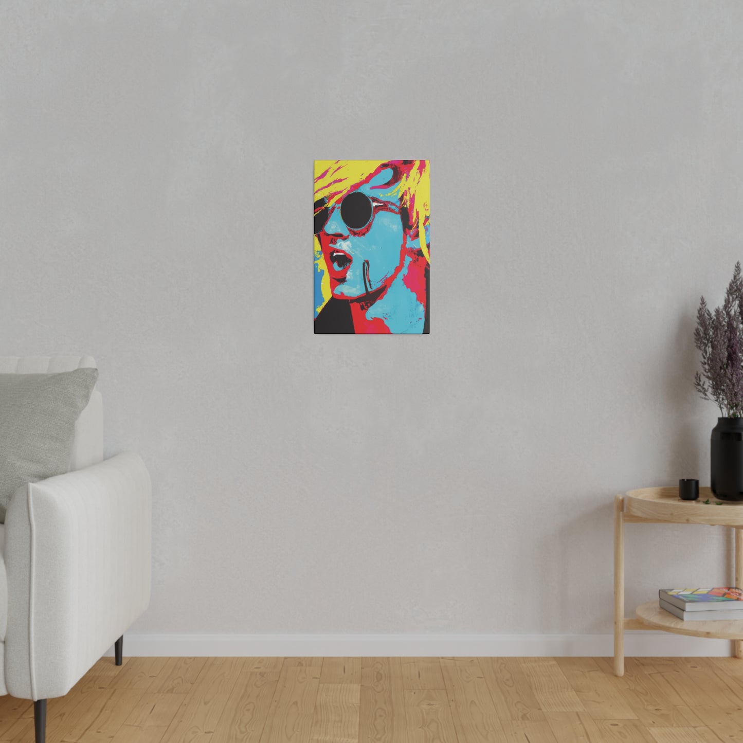 7198K - Rockstar Painting Print | Face | Abstract | Poster | Home Decor | Wall Art | Music Art | Canvas