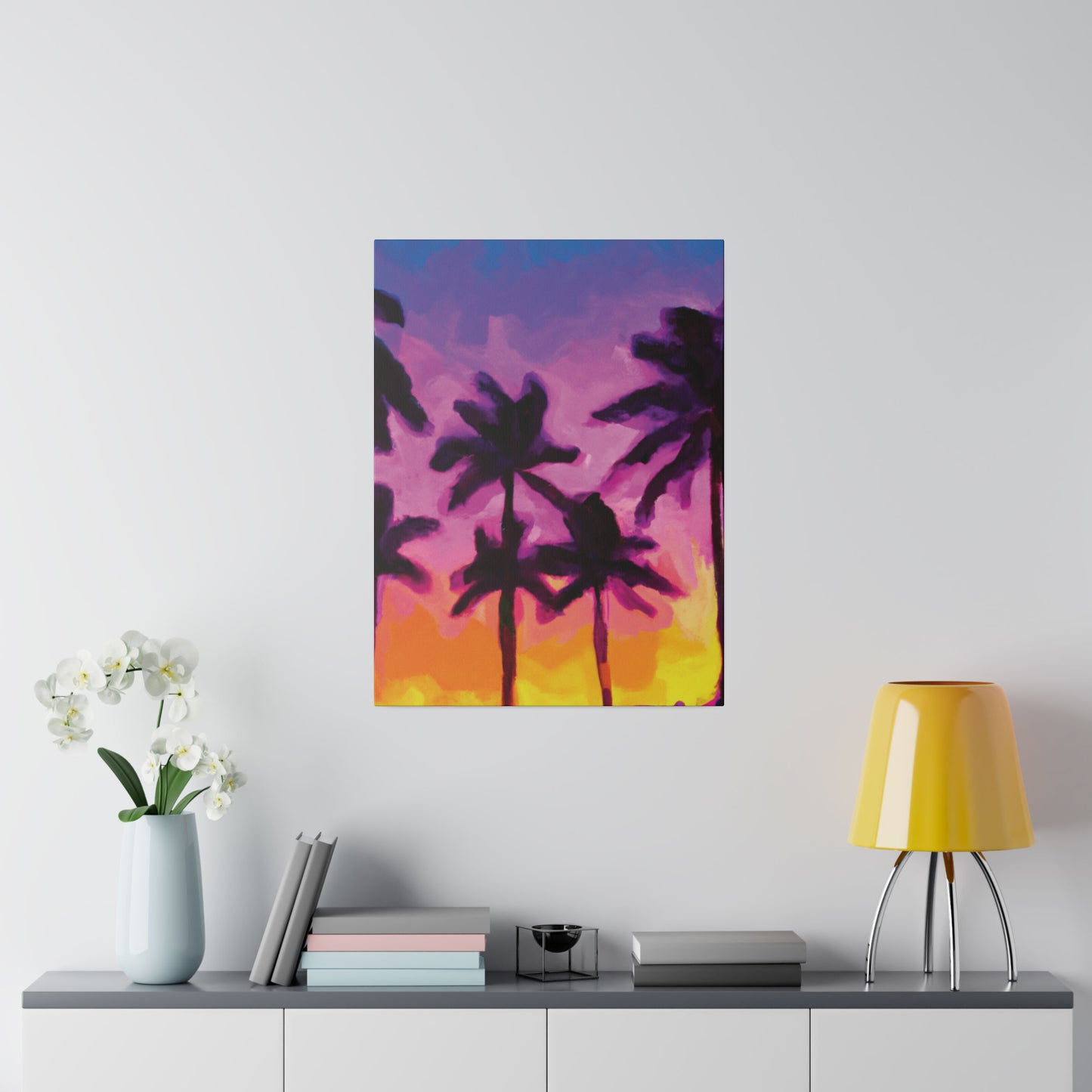 7395T - Miami Beach Sunset Painting Print | Miami | Beach | Sunset | Poster | Home Decor | Wall Art | Canvas