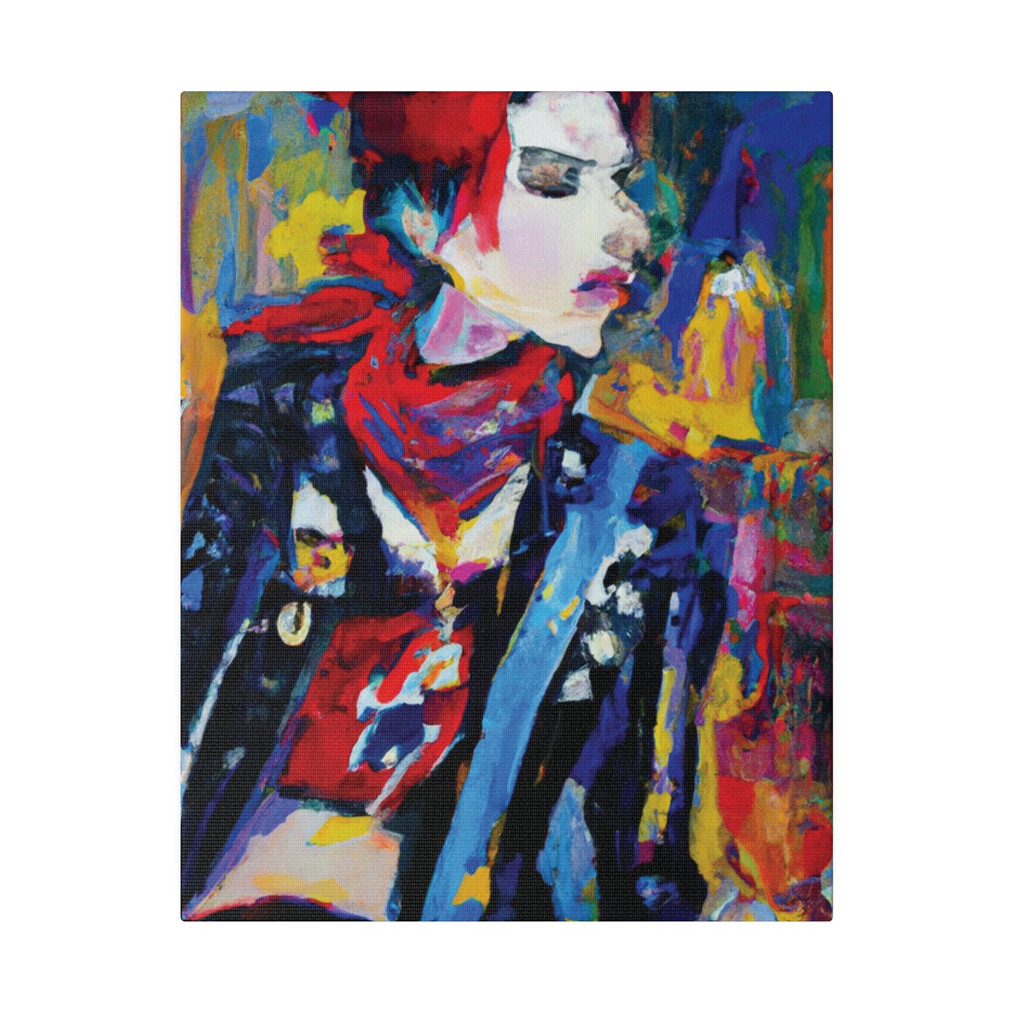 8996X - Rockstar Oil Painting Style Print | Poster | Home Decor | Wall Art | Music Art | Canvas