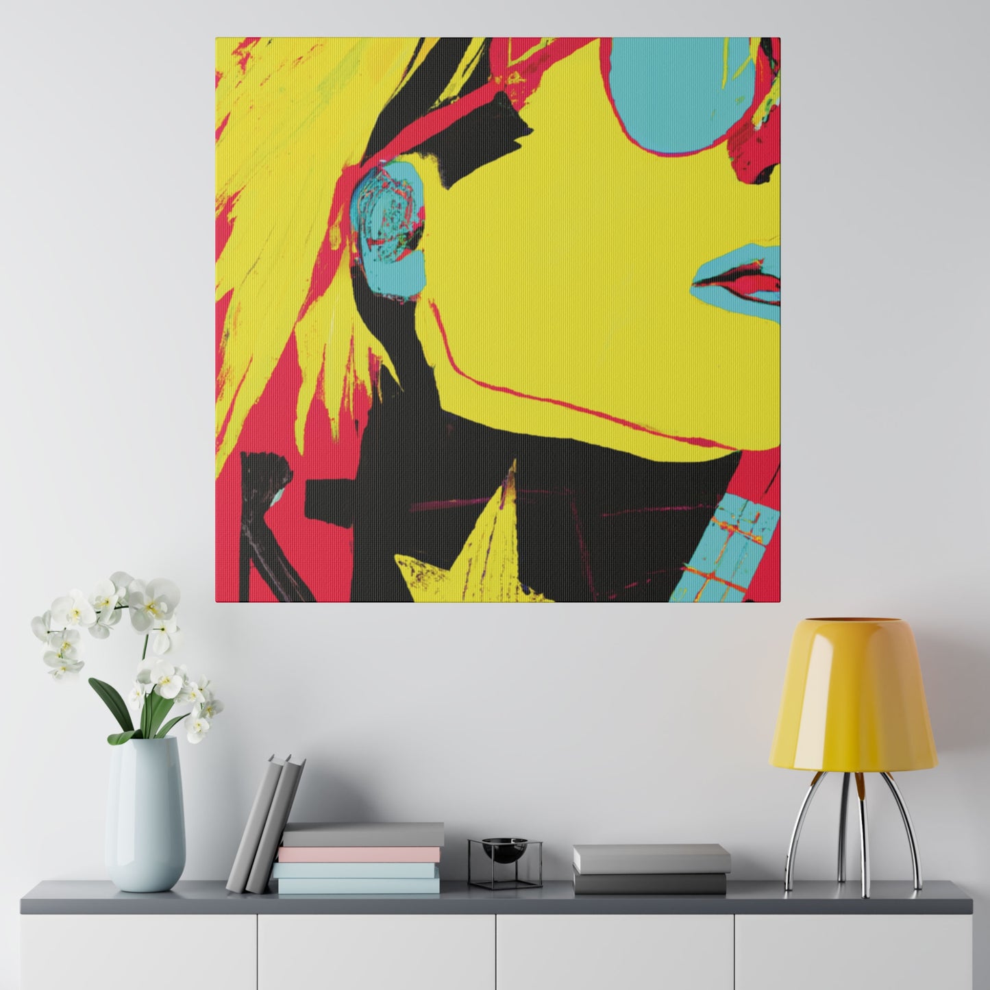 4925Q - Rockstar Painting Print | Face | Abstract | Poster | Home Decor | Wall Art | Music Art | Canvas