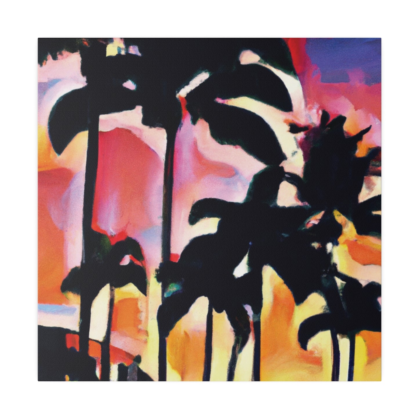 4986G - Miami Beach Sunset Painting Print | Miami | Beach | Sunset | Poster | Home Decor | Wall Art | Canvas