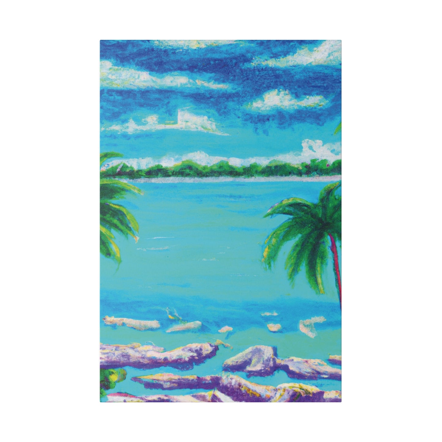 9293Y - Bahamas Ocean Painting Print | Bahamas | Ocean | Beach | Poster | Home Decor | Wall Art | Canvas