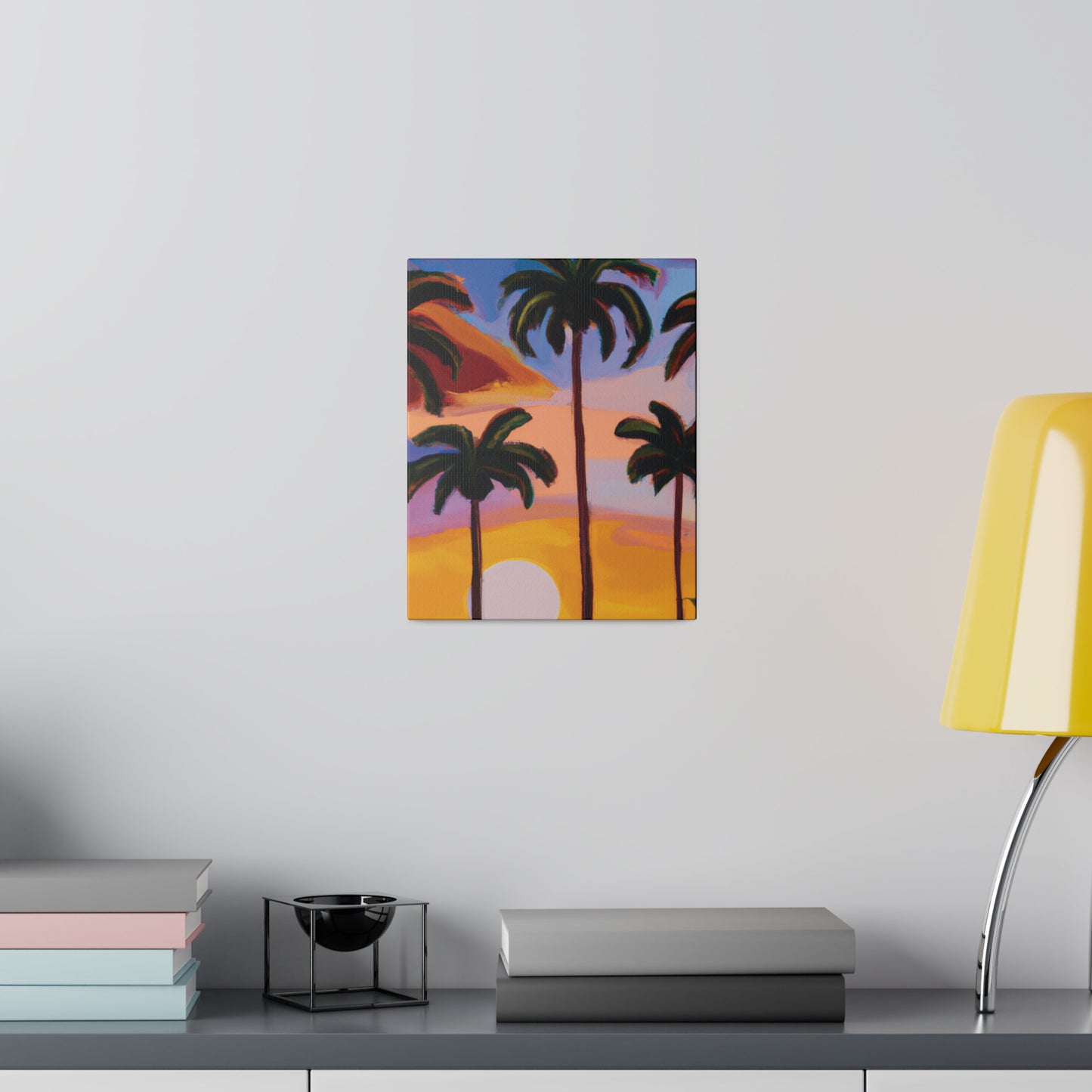 3282K - Miami Beach Sunset Painting Print | Miami | Beach | Sunset | Poster | Home Decor | Wall Art | Canvas