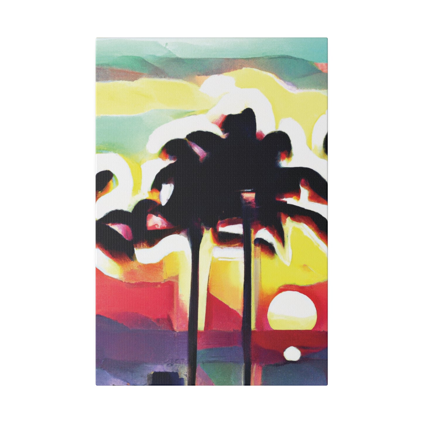 4134X - Miami Beach Sunset Painting Print | Miami | Beach | Sunset | Poster | Home Decor | Wall Art | Canvas