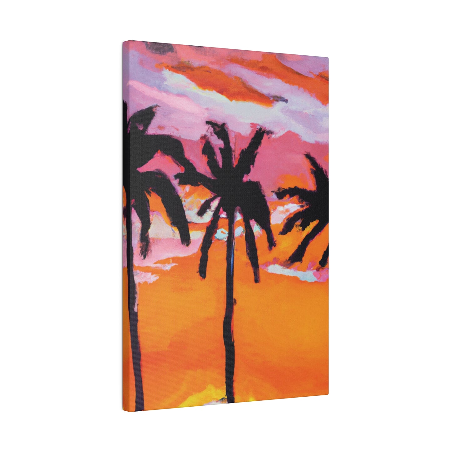 4491U - Miami Beach Sunset Painting Print | Miami | Beach | Sunset | Poster | Home Decor | Wall Art | Canvas