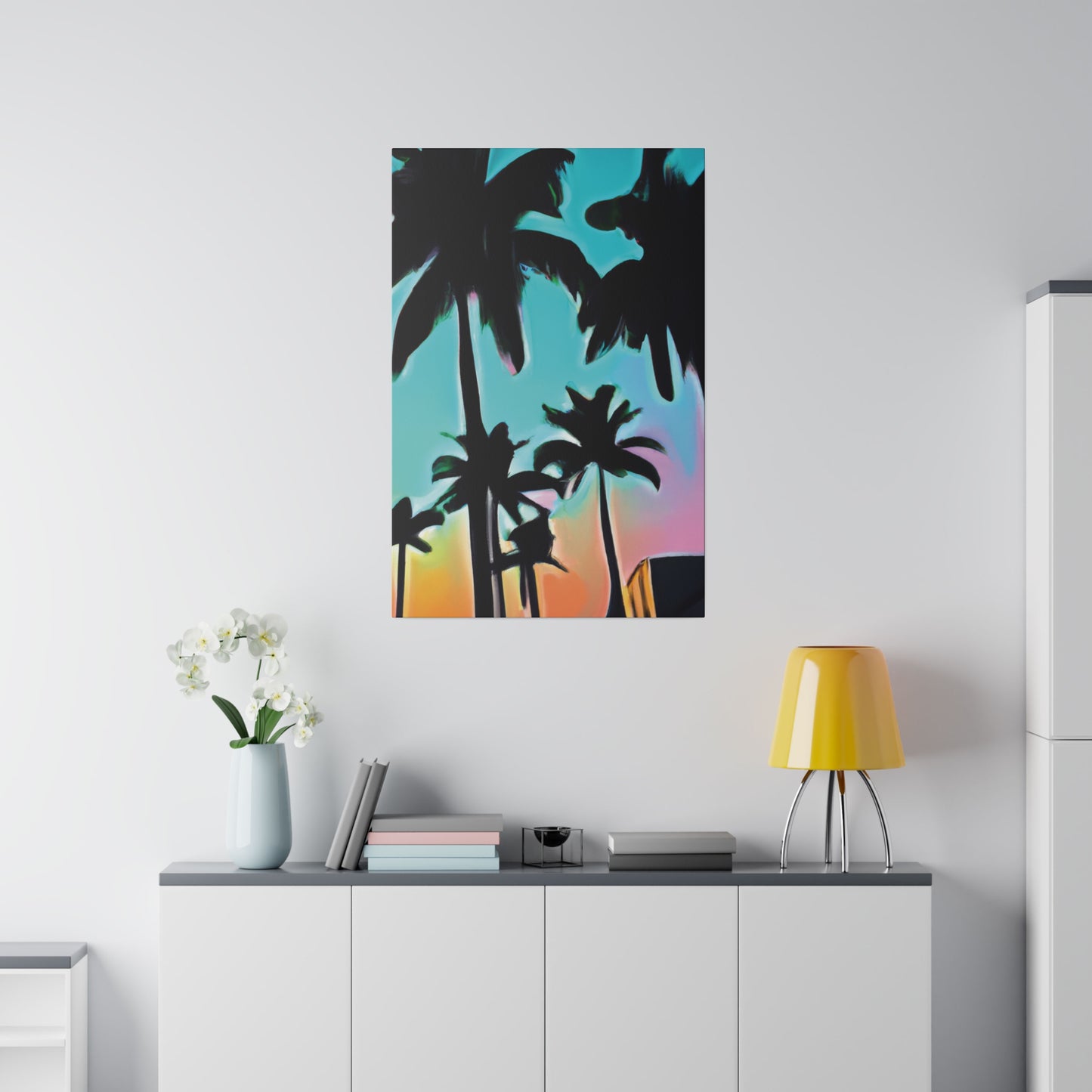 5491X - Miami Beach Sunset Painting Print | Miami | Beach | Sunset | Poster | Home Decor | Wall Art | Canvas
