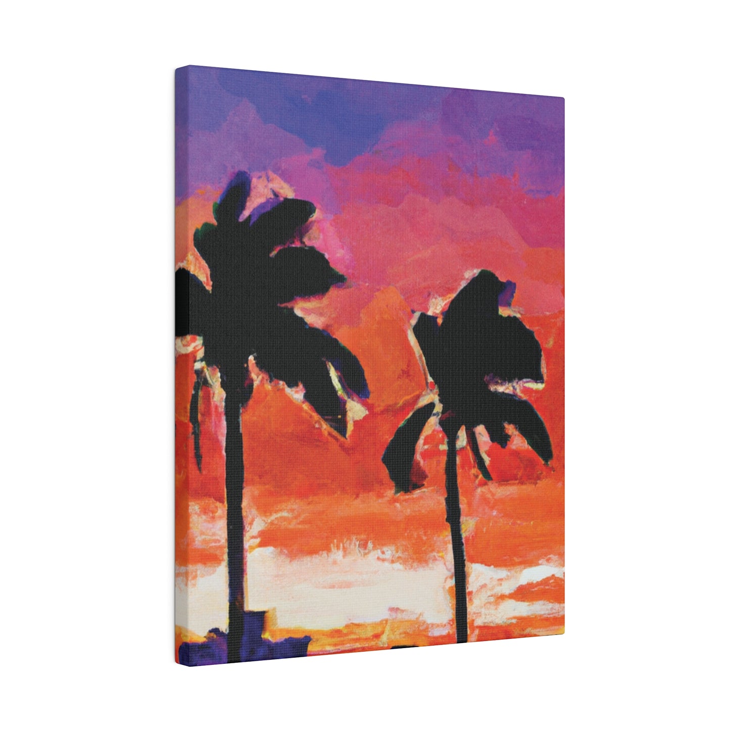 3243X - Miami Beach Sunset Painting Print | Miami | Beach | Sunset | Poster | Home Decor | Wall Art | Canvas