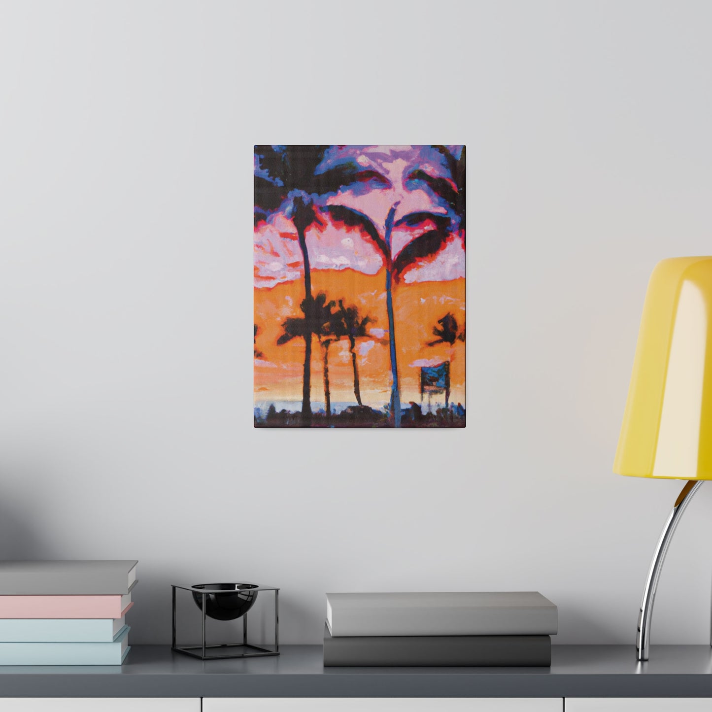 8373X - Miami Beach Sunset Painting Print | Miami | Beach | Sunset | Poster | Home Decor | Wall Art | Canvas