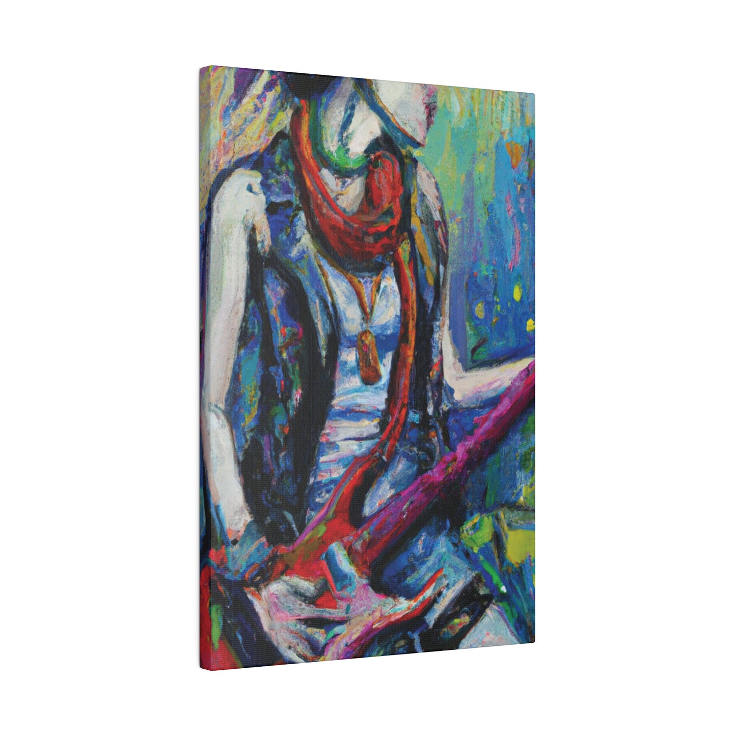 6328G - Rockstar Oil Painting Style Print | Poster | Home Decor | Wall Art | Music Art | Canvas