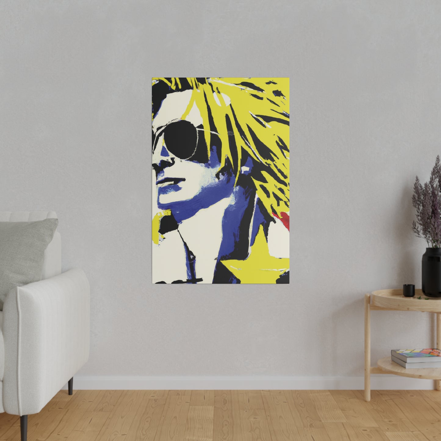 8928P - Rockstar Painting Print | Face | Abstract | Poster | Home Decor | Wall Art | Music Art | Canvas