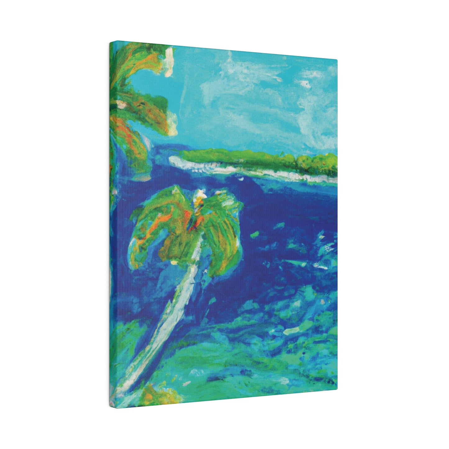 4657V - Bahamas Ocean Painting Print | Bahamas | Ocean | Beach | Poster | Home Decor | Wall Art | Canvas