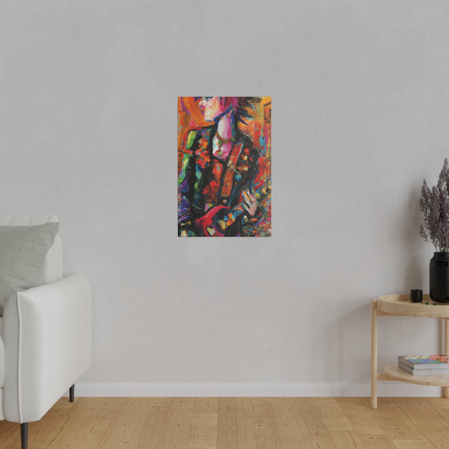 8245G - Rockstar Oil Painting Style Print | Poster | Home Decor | Wall Art | Music Art | Canvas