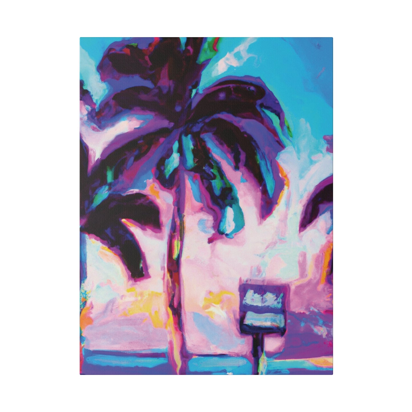 5753H - Miami Beach Sunset Painting Print | Miami | Beach | Sunset | Poster | Home Decor | Wall Art | Canvas