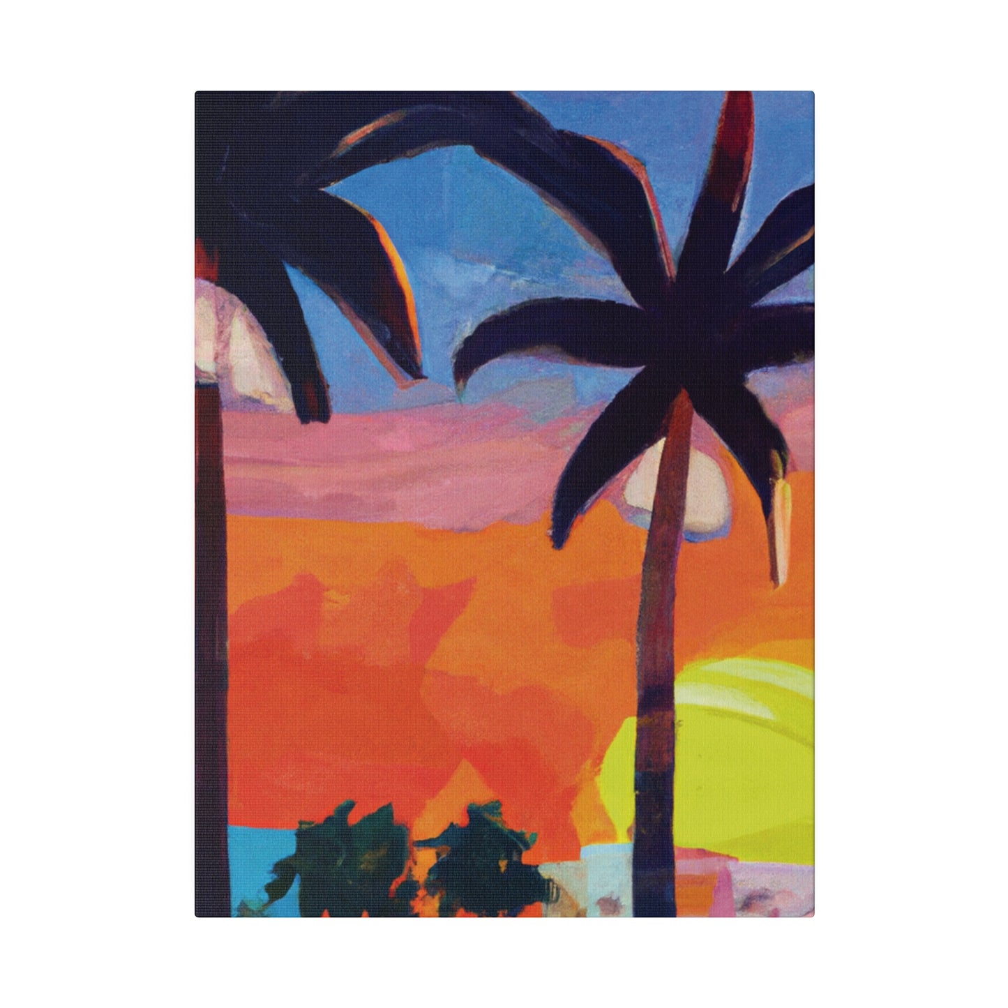 7368X - Miami Beach Sunset Painting Print | Miami | Beach | Sunset | Poster | Home Decor | Wall Art | Canvas