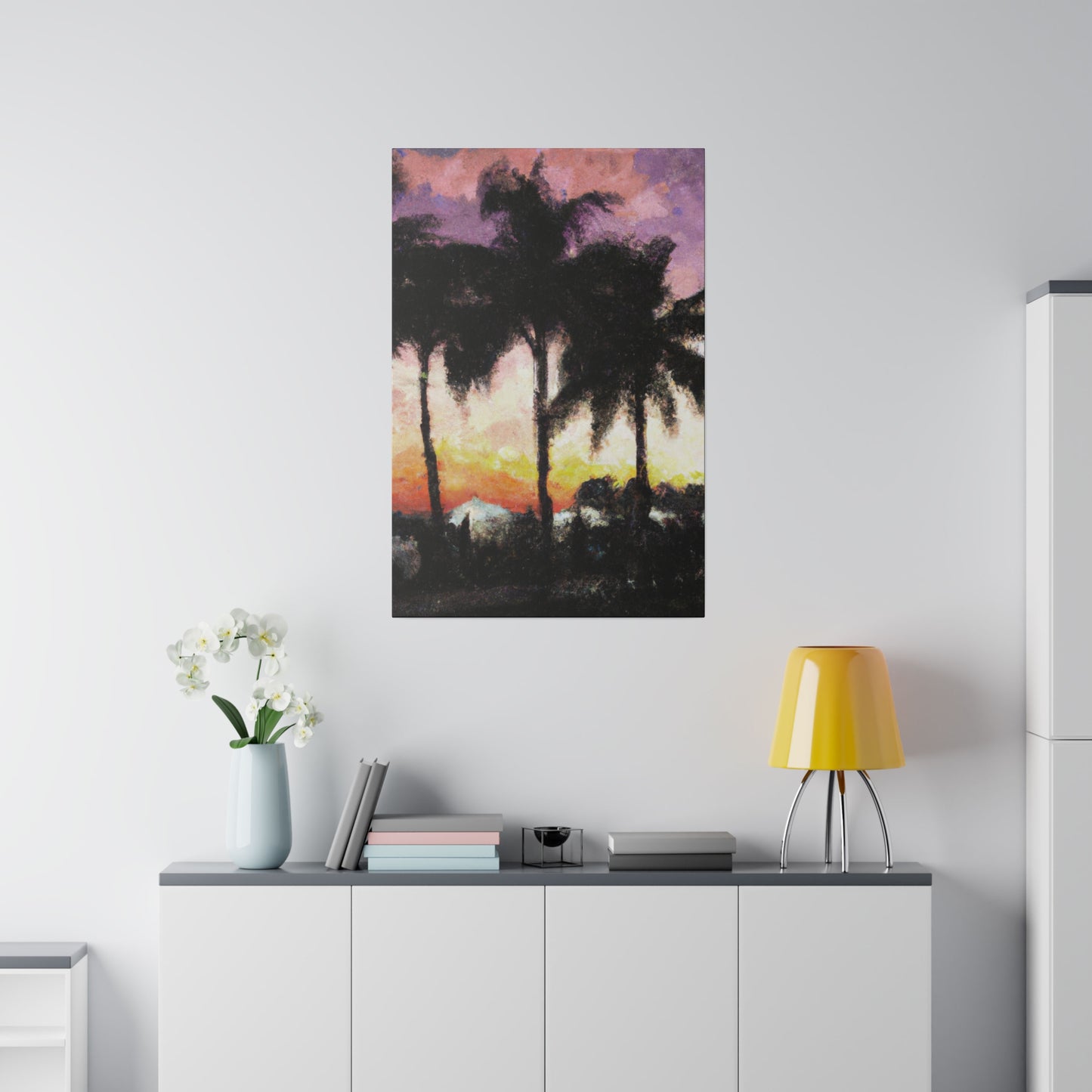 8185A - Miami Beach Sunset Painting Print | Miami | Beach | Sunset | Poster | Home Decor | Wall Art | Canvas