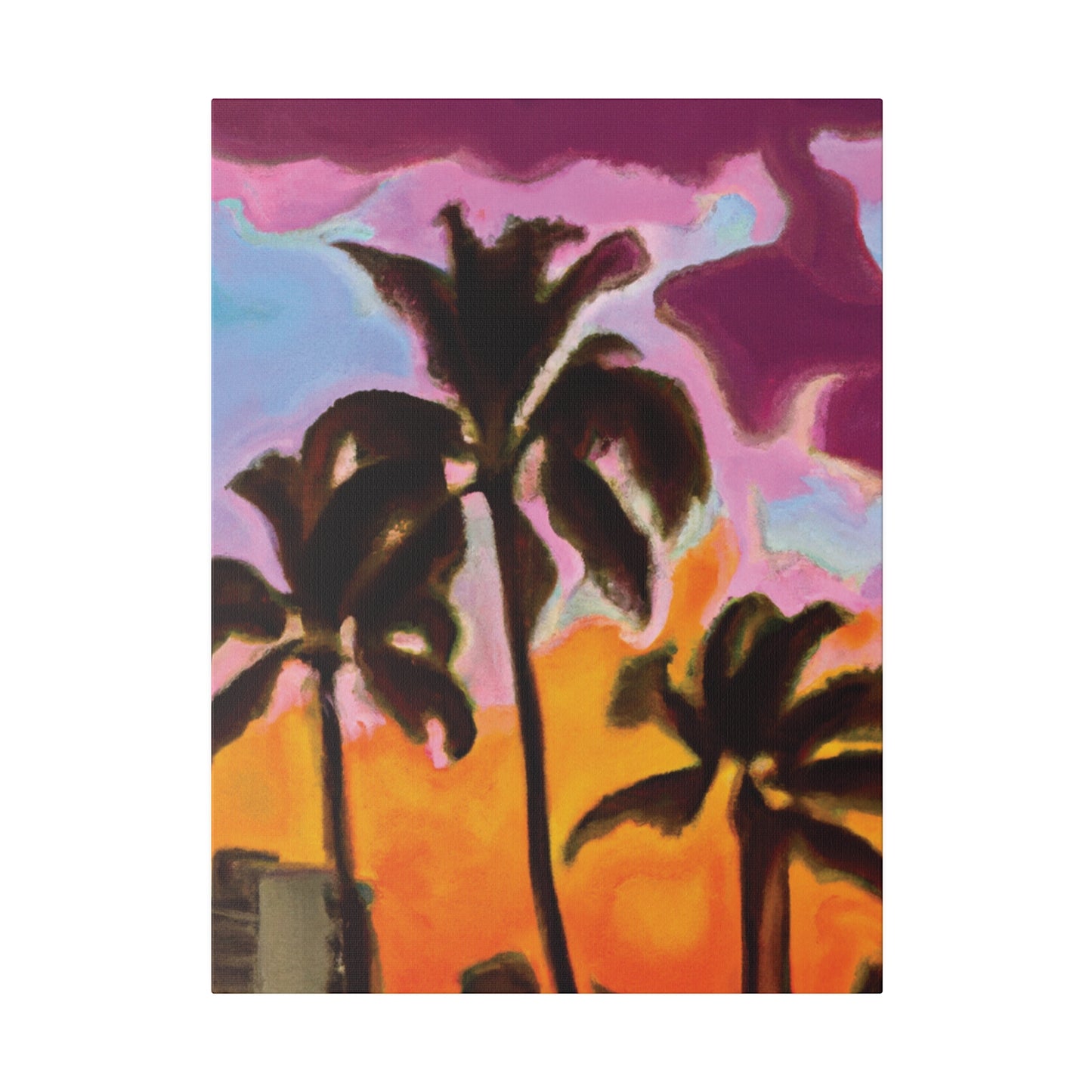 6721C - Miami Beach Sunset Painting Print | Miami | Beach | Sunset | Poster | Home Decor | Wall Art | Canvas