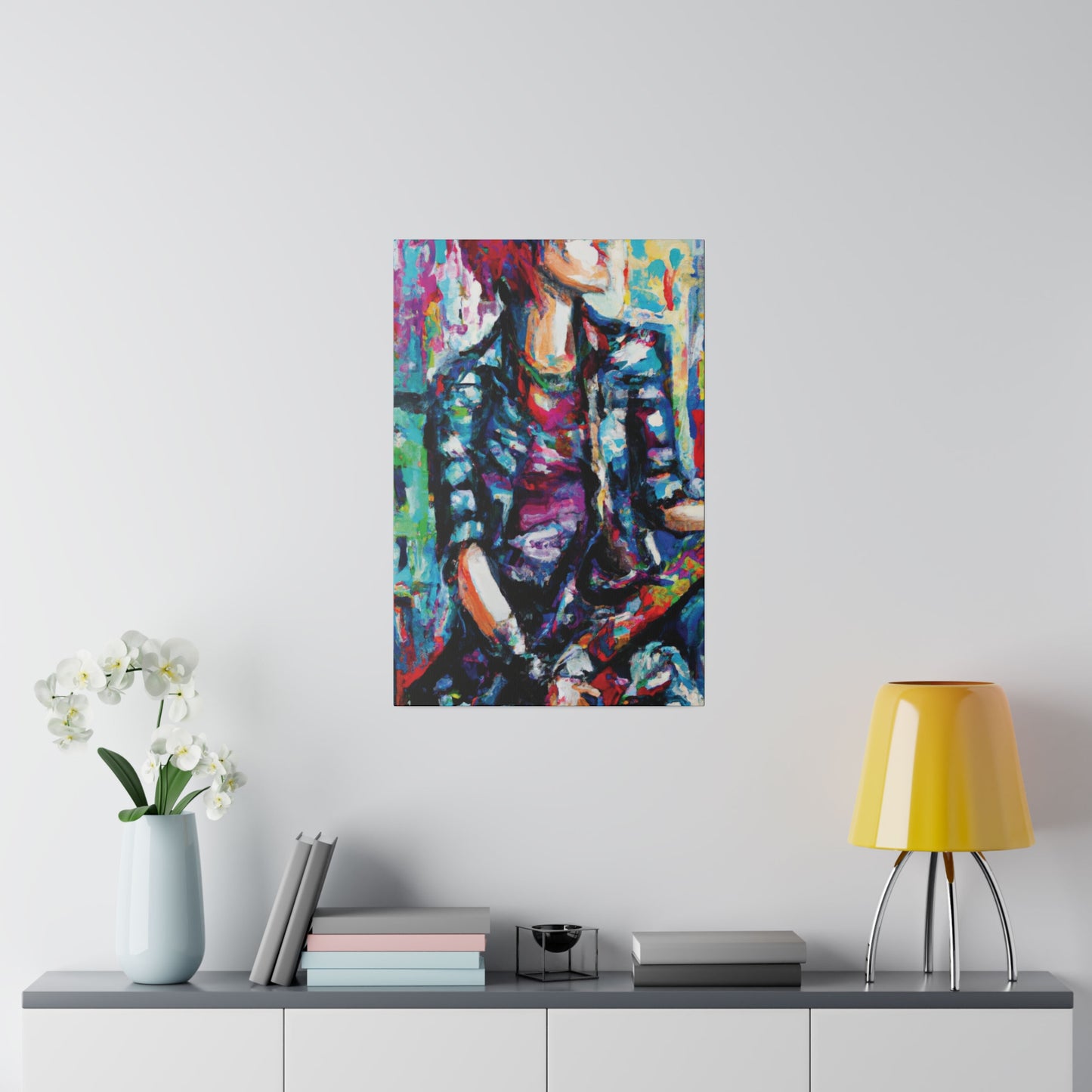 5033P - Rockstar Oil Painting Style Print | Poster | Home Decor | Wall Art | Music Art | Canvas