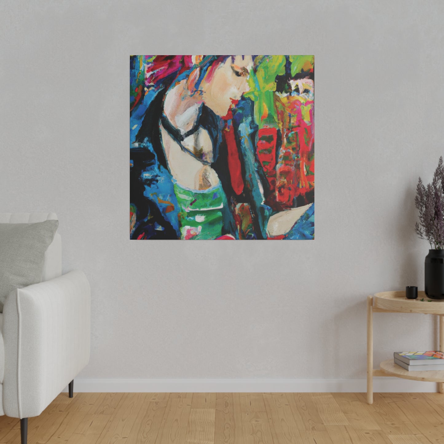 7125T - Rockstar Oil Painting Style Print | Poster | Home Decor | Wall Art | Music Art | Canvas