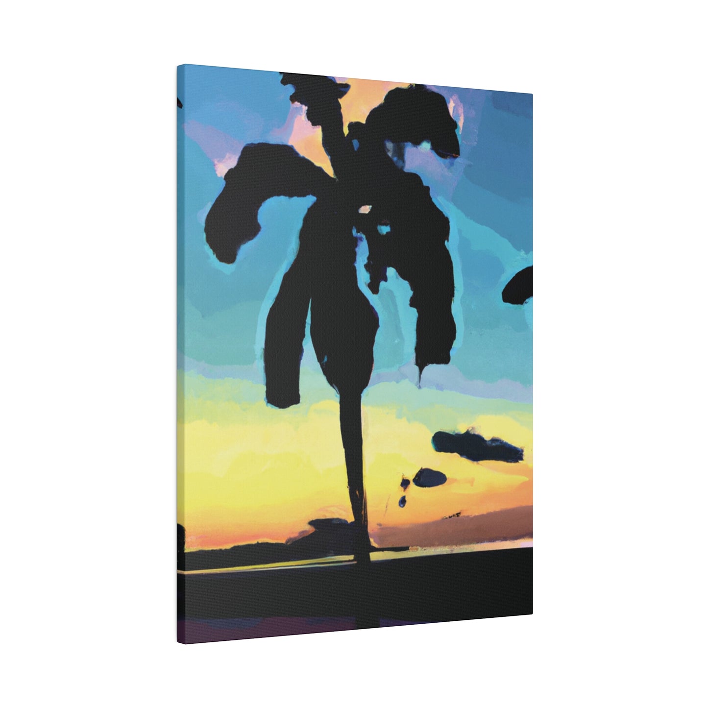 3232A - Miami Beach Sunset Painting Print | Miami | Beach | Sunset | Poster | Home Decor | Wall Art | Canvas